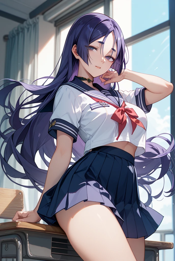 of the best quality,nmasterpiece,Detailed face,2 girls,独奏,looking at the spectator,al fresco,to stand,sun setting,sakura blossom,Falling petals,
long_hair,hair bangs,(bronde hair:1.2),hair_over_eyes,red_eyes,
shcool uniform,White Serafou,white sailor collar,white blouse shirt,Blue skirt,Blue scarf,bare shoulder,White elbow gloves,legsupsexm,thighlet,
covered_collarbone、cleavage of the breast、medium_breasts、Belly button、covered_navel、thickthighs、groin
blush,embarressed,Frowning,Renders,blinking,Smile with,
illyasviel von einzbern,