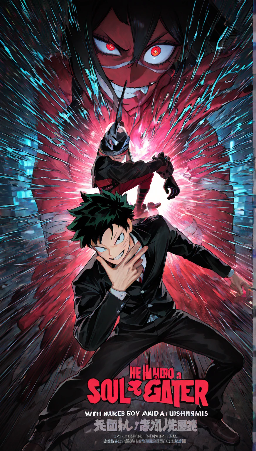 《the original god》Arataki Kazuto , male people, chest muscle, Sexy , Venom symbiote for your body, Black mucus of the body , into venom, venomize,Black bodysuit,(Cloak),Red cape,Abs,(Adult male)((Venom possession,venom symbiote)),over-Tortoise Man,Battle damage,((Masterpiece)), ((Best quality)), Ultra detailed,((illustration)), Dynamic Angle, Detailed light, (Delicate eyes), Floating, 1boy, Male focus, Head, Clothing, Yellow eyes, necklace, tattoo, (Forehead:0.8), (ahoge:0.8), jewelry, brunette color hair,apathy,Ray, chest muscle, Sexy , Venom symbiote for your body, Black mucus of the body , (into venom), Venom,frontage,Bust photo,White tight-fitting top,spiderman outfit,style of anime4 K, 4K anime wallpaper, Badass anime 8 K, 4 k comic wallpaper, young anime man, Anime boys, Anime wallpapers 4 k, Anime wallpaper 4K, High quality anime art style, Anime moe art style, Anime art wallpaper 8 K, Anime art wallpaper 4 K, RGB lighting,