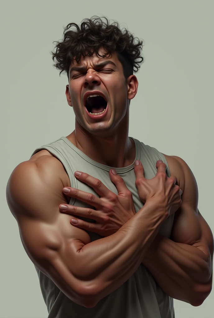 A masturbating guy

