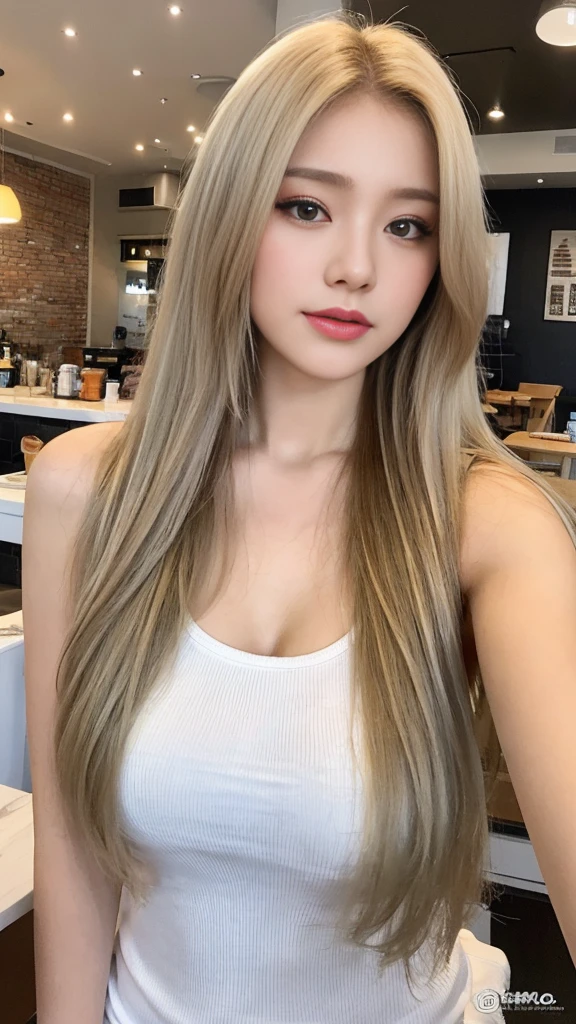 masterpiece, highest quality, High resolution,alone,Two-tone hair, Small earrings,artistic,Best lighting,casual,Flat Chest,Beautiful Face,expensive,smile,light makeup,nature,Age 24,Calm woman,Hair blowing in the wind,Blurred Background,Face Focus,Detailed Hair,Laughing woman,amount,Wavy Hair,amount,night,outside,office Street,Woman in sleeveless,Woman wearing a jacket,Woman posing