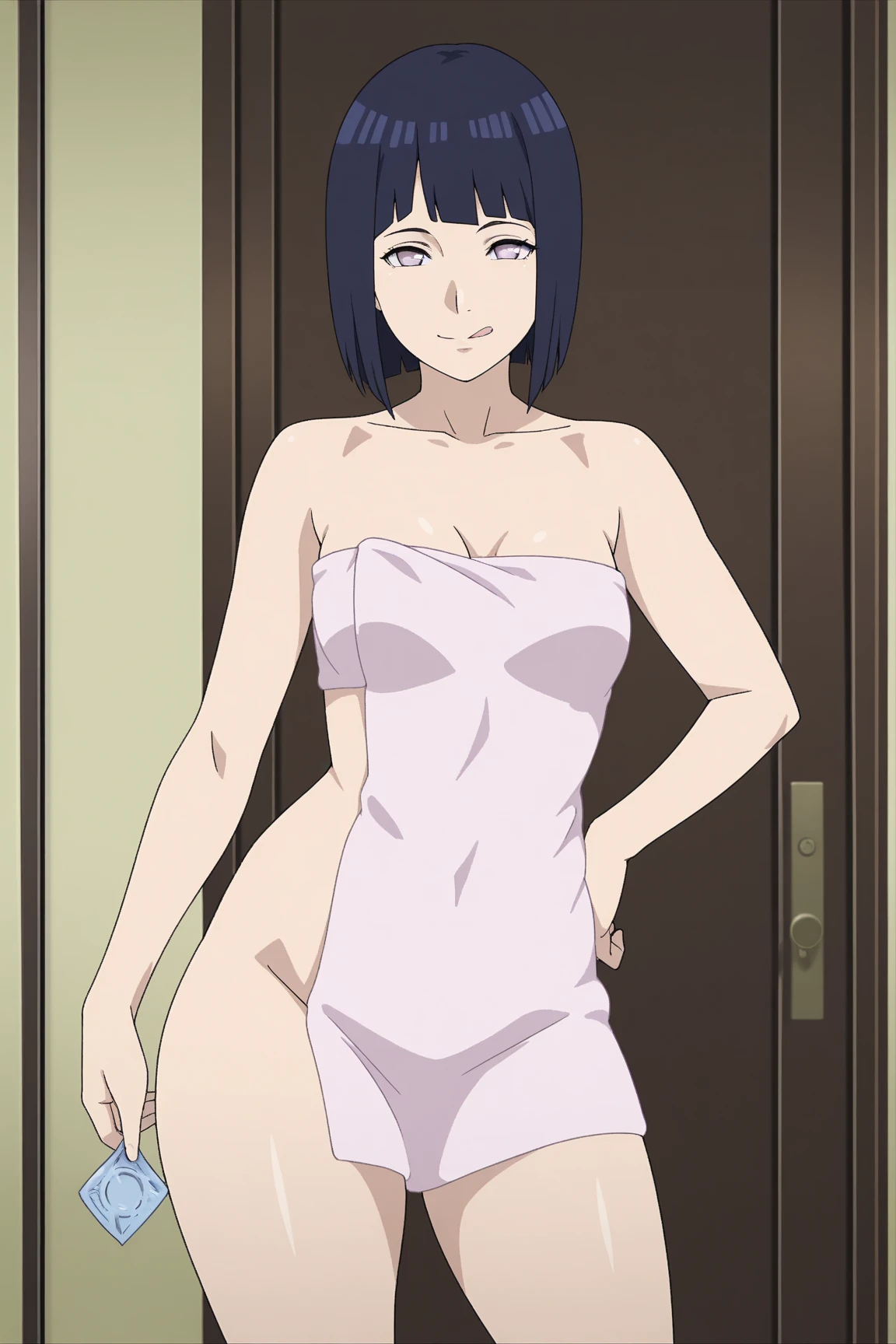 ((((masterpiece、Highest quality、High resolution)、anime)))、Navy Blue Hair、Big breasted beautiful、(Dynamic pose)、looking at the camera、(Beautiful detailed face、Beautiful big eyes)、((One beautiful person))、Good sensitivity、((Sexy pose))、((Embarrassed face))、Red cheeks、Open Mouth、Spread your legs、(((Full nudity、Hairless crotch、Beautiful pink nipples)))、Relax in a Japanese hot spring、