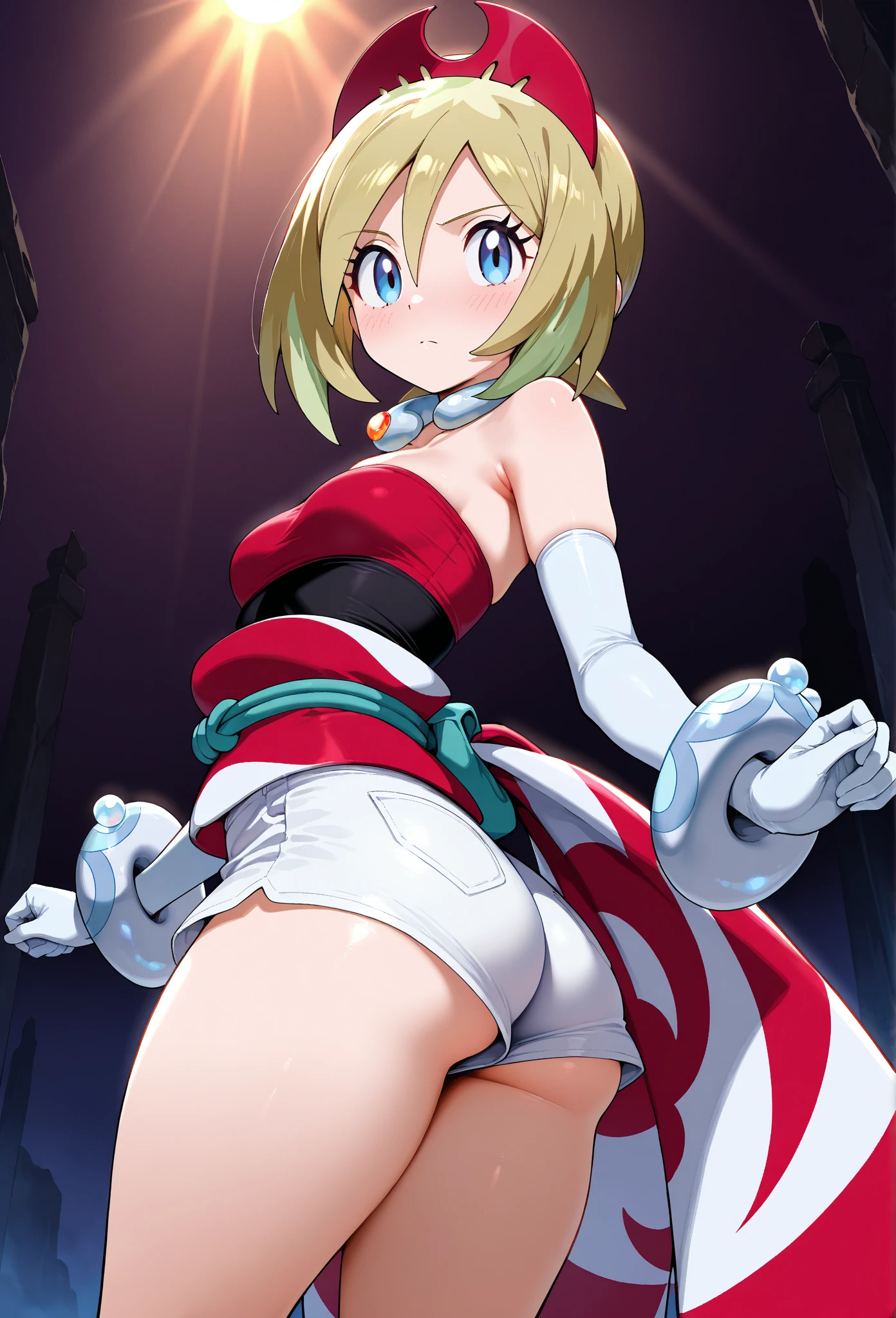 <lora:LipumiraV1:0.7>, Lipumira, large breasts, standing, solo, BeltBra_BeltSkirt_Bikini_Armor, masterpiece, best quality, detailed face, detailed eyes, highres,