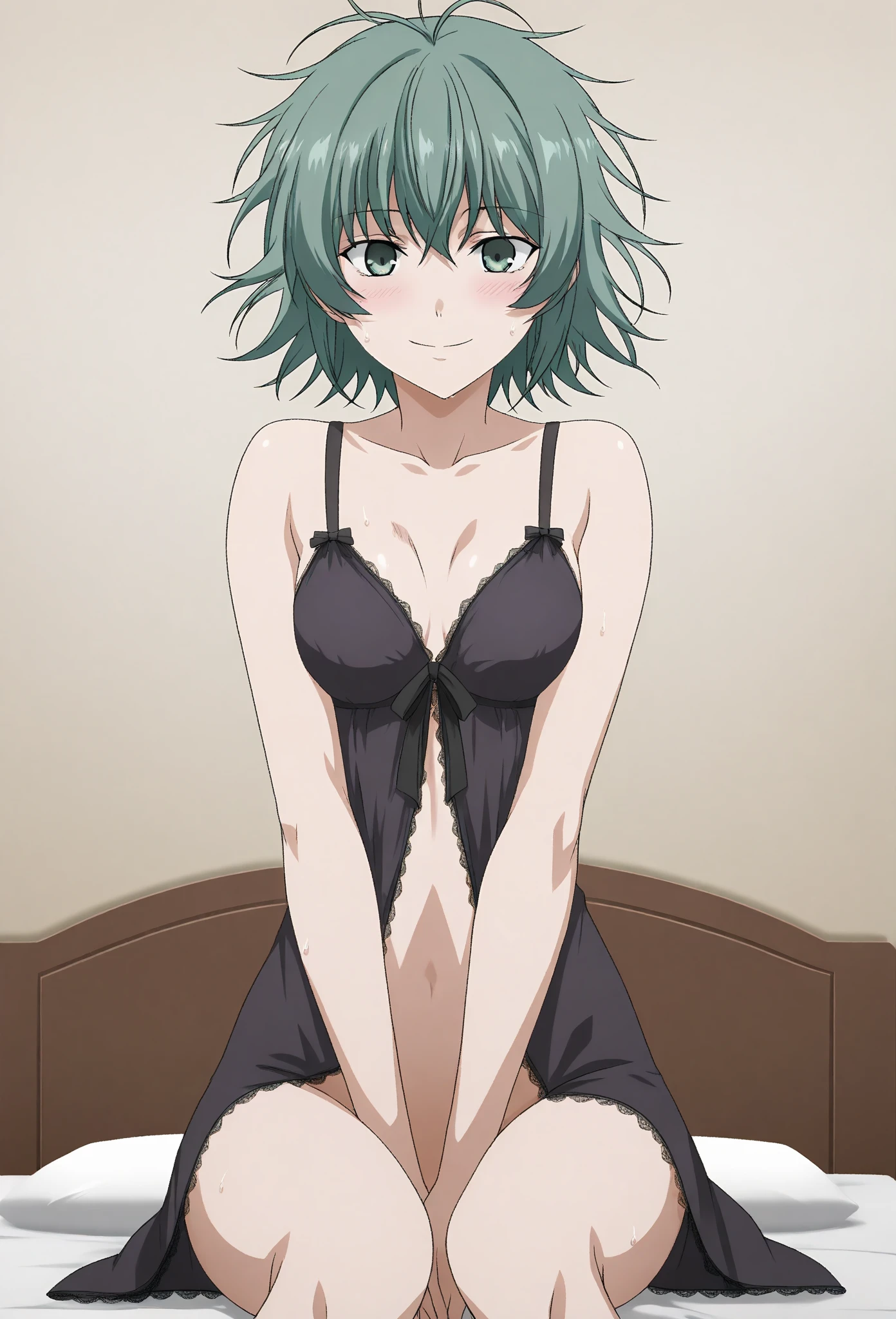 ((highest quality)), ((masterpiece)), (be familiar with), Perfect Face, indoor, Bedroom, Watching the audience,
One woman, Zenyuan Maki,
Open Mouth, Ecstatic expression, blush, smile,
Small breasts, Flat Chest, Young Girl, , , Girl,
Long Hair, ponytail,
Leg spread,