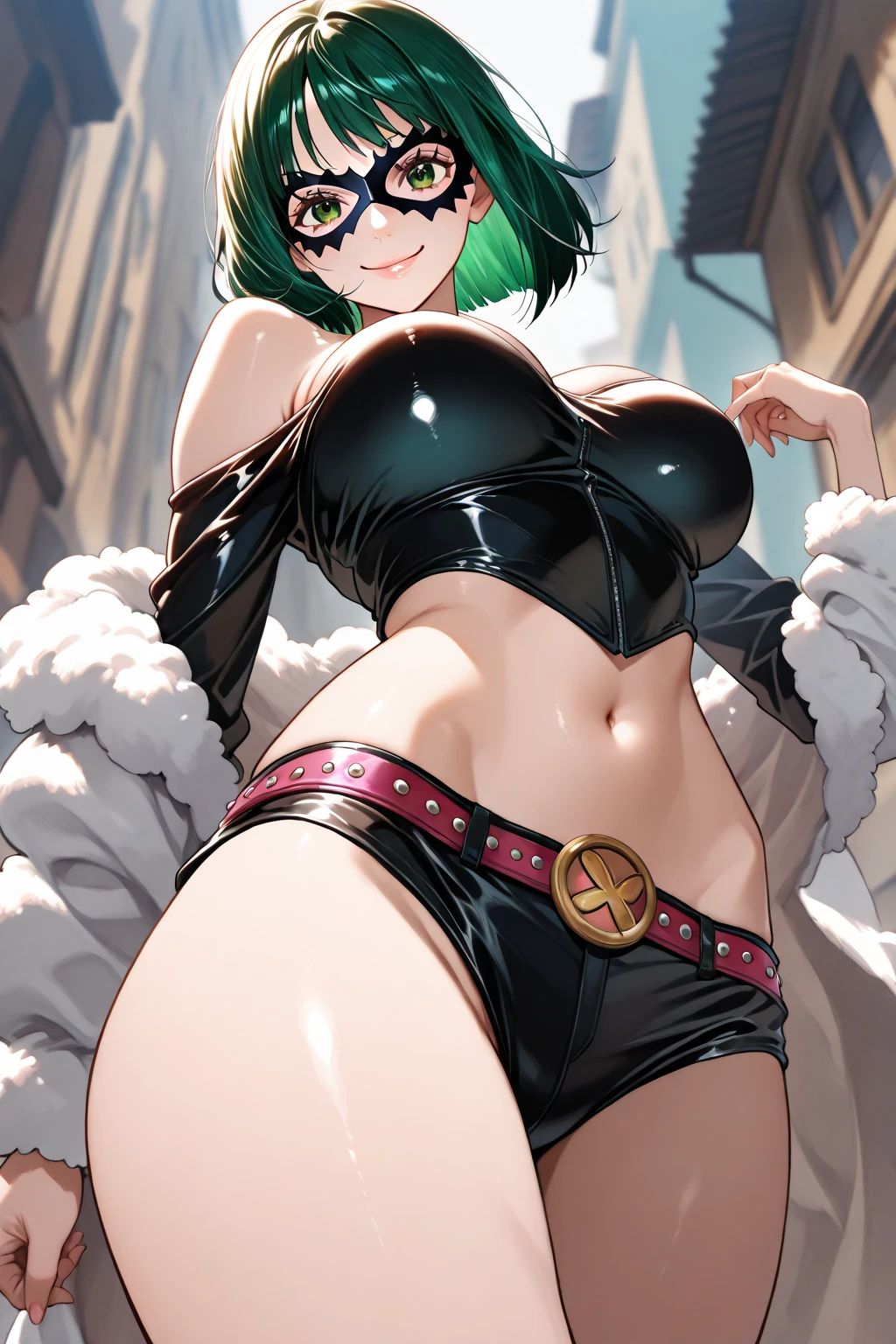 transcendently beautiful girl, BREAK, big mouth open and laughing, long eyelashes, makeup, (pixie cut hair), (black hair, short shaved sides, very short back, very short side, under cut, side cut:1.3), (flat_chest, huge_breasts, wide_hips), BREAK, (glasses), (Sweat), (Leotard Swimsuit Exposing Cleavage and Navel), (bare limbs), summer, sandy beach, Masterpiece, best quality, captures a super cute moment, depth of field, ultra detailed, ultra high resolution, C4D, Octadale, 3D modeling, 8k, 16k,