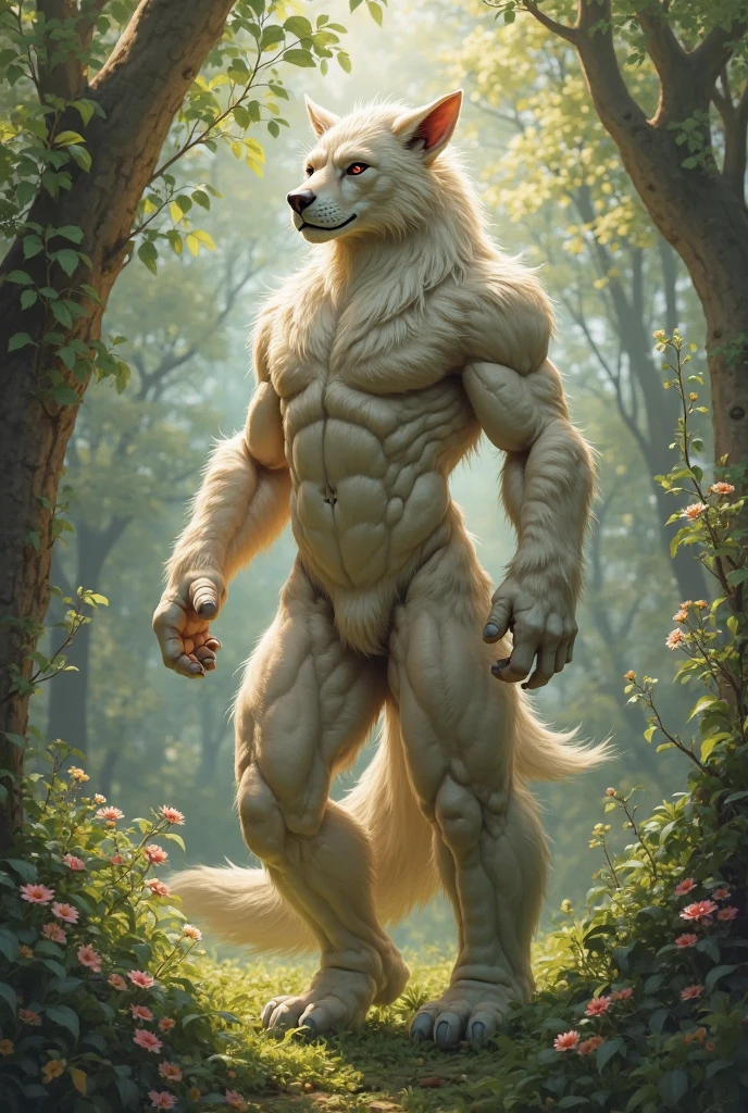 There is one adult character on this picture. The character is a slender male grey wolf, grey fur, slender character, slender, yellow eyes, barefoot, digitigrade, paws, black pawpads, wolf hands, black claws, wolf tail, topless, male bare chested, bare chest male, black nipples, black areolas, visible sheath, sheath, fully sheathed, visible balls, balls, visible testicles, testicles, ass, butt, nude, naked, nsfw. The scene takes place on a backyard at night. backyard at night on the background. backyard. Night. The character is facing a tree. The character is peeing on the tree. The character is pissing on the tree. The character is urinating on the tree. Piss splashing on the tree. Urine splashing on the tree. Piss dripple from the tree. Urine dripple from the tree. Piss stains on tree. Urine stains on tree. Piss puddle on ground. Urine puddle on ground. Piss stream. Urine stream.