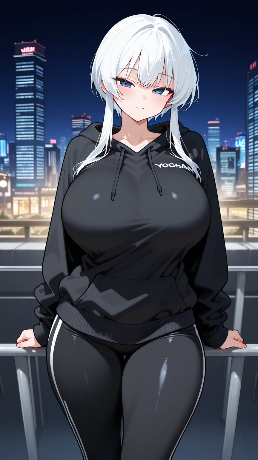 A sexy Asian Russian girl, beautiful, cute, big breast, long wavy dark blonde hair, her round gray eye, thin eyelash, black pink lip, soft cheeks, she dresses in a dark gray top, long sleeves, shows navel and short gray pants, pair of polar blue socks, black boot, snow, falls in love