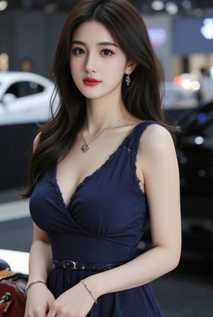Marian Rivera, 30 years old ,((1 girl)), Solo, ((gigantic cleavage breasts:1.3)), Slim body, Tall body,Beautiful young lady, Nikon Z 85mm, ((Best quality)) ((Masterpiece)), intricately details, Sharp focus, professional, Realistic, Real life, hyper realisitc, Photorealistic, finedetail, Best quality, Very detailed CG unity 8K wallpaper, Perfect artwork, full bodyesbian, Shiny hair, Glowing eyes, Shiny skin, Realistic, Perfect female hourglass figure, Thin waist, Wide buttocks, view the viewer, Extremely delicate and beautiful, Best quality, beautiful details girl, beautiful eyes in detail, Face lighting, cinmatic lighting, Perspective, revealing buttocks, Perfect collarbone, golden-ratio face, Realistic Facial Expression, (exquisitedetails, Makeup, (exquisite beautiful exquisite face, Delicate and beautiful eyes, a face with perfect proportion, highdetailskin,((Wearing tight black vest lace panties )), ((Cute smile)), ((Simple diamond necklace)), ((Closed breasts)), ((closed clothes), ((Polite clothes)), Sunset by the sea,standing, Feet, Dynamic pose