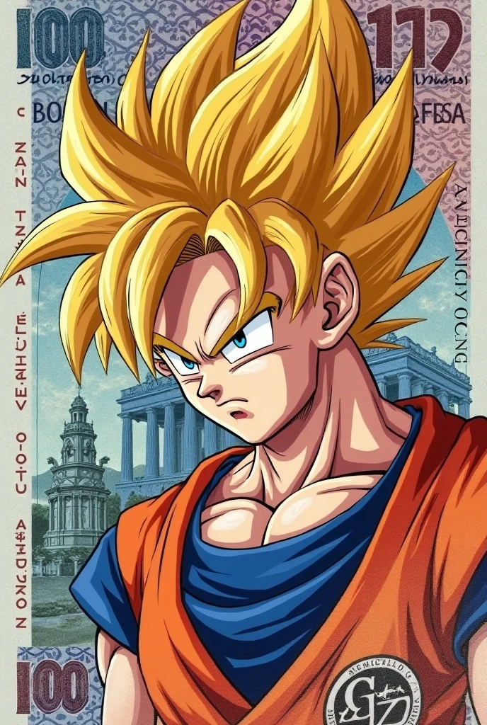 Goku with the Nazi symbol