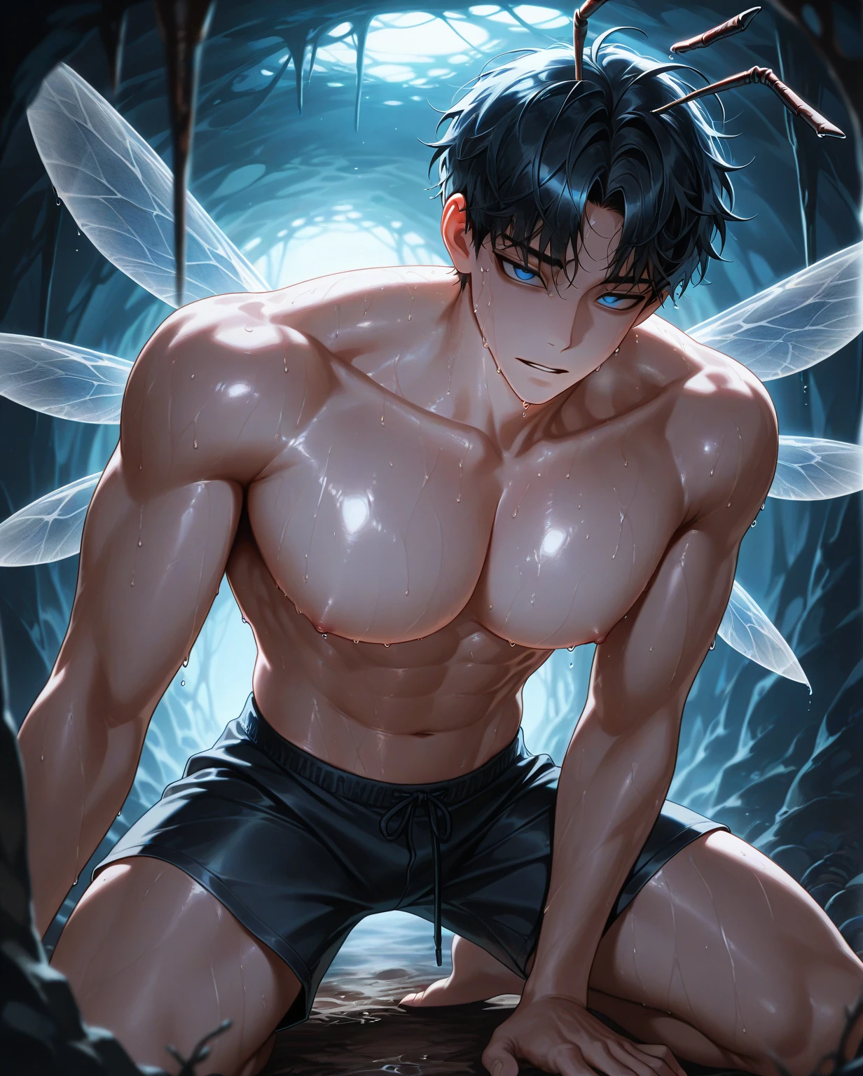 Male torso and penis