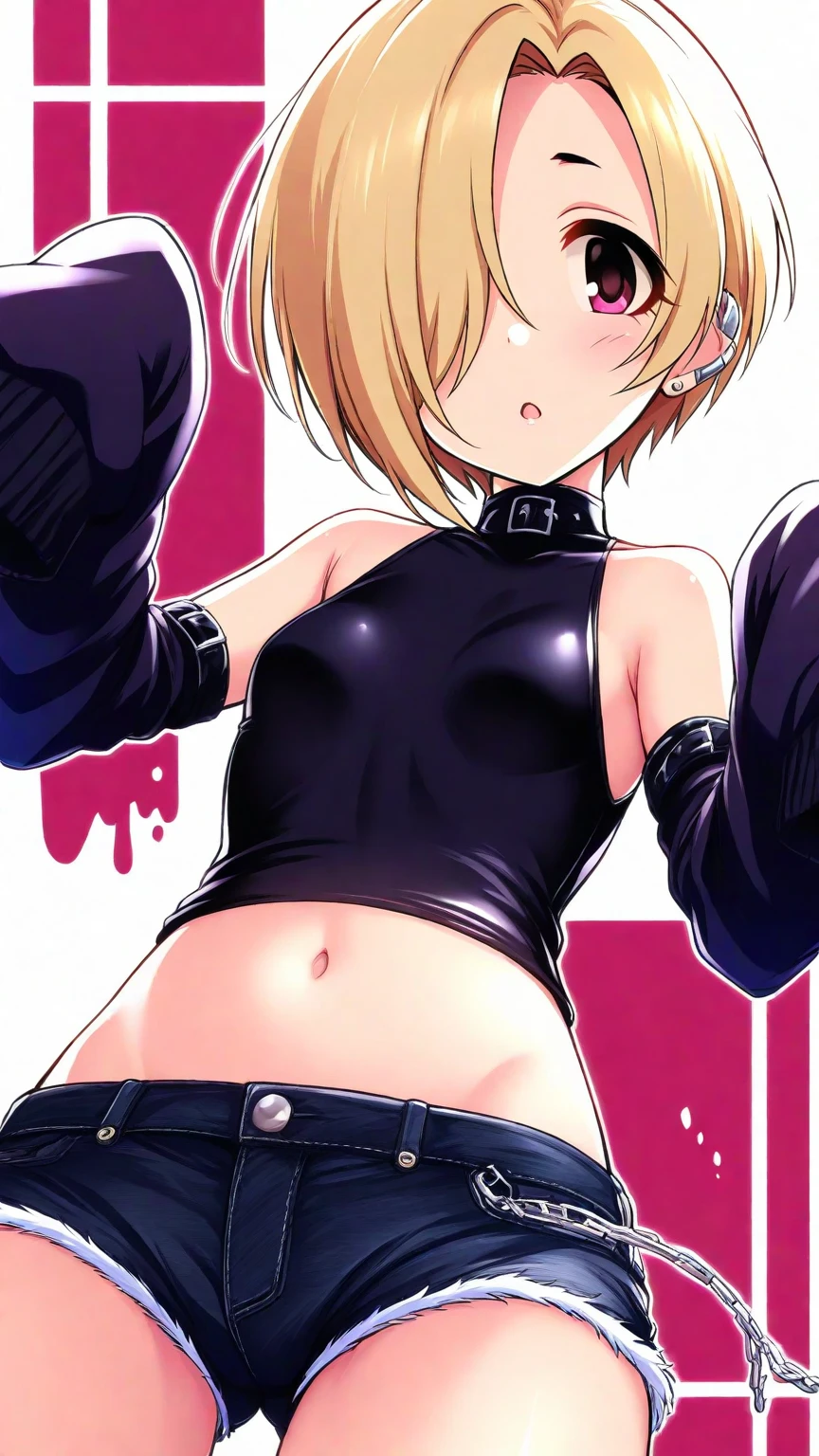 source_anime, rating_explicit, score_9, score_8_up, score_7_up, black_hair, goth, gothic, short_hair, looking at viewer, crop top, skirt, thighhighs, black clotges, goth girl, ikuchan, 2boys, mmf, standing side by side, faceless male, ), muscular male, ((size difference)), clothed, gyaru fashion, breast grab, cuckold pov, ((netorare)), ((ntr)), cuck, cuckolding, ((light skinned male)), ((cuck)), ((bleached)), ((wmaf)), white male Asian female