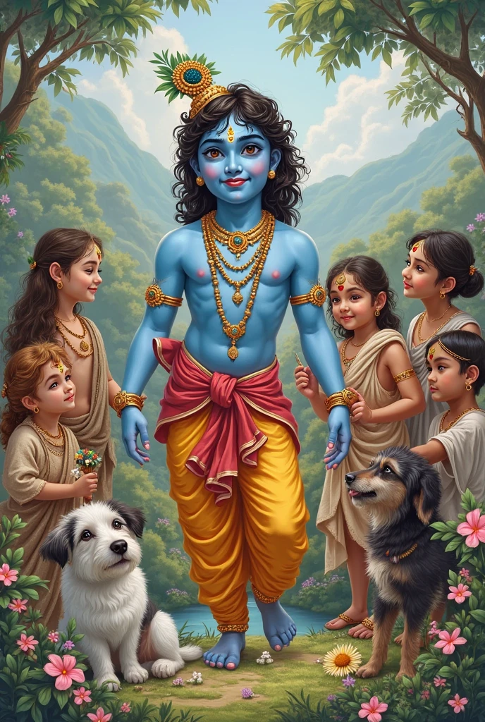 Lord Shiva is saving children 
