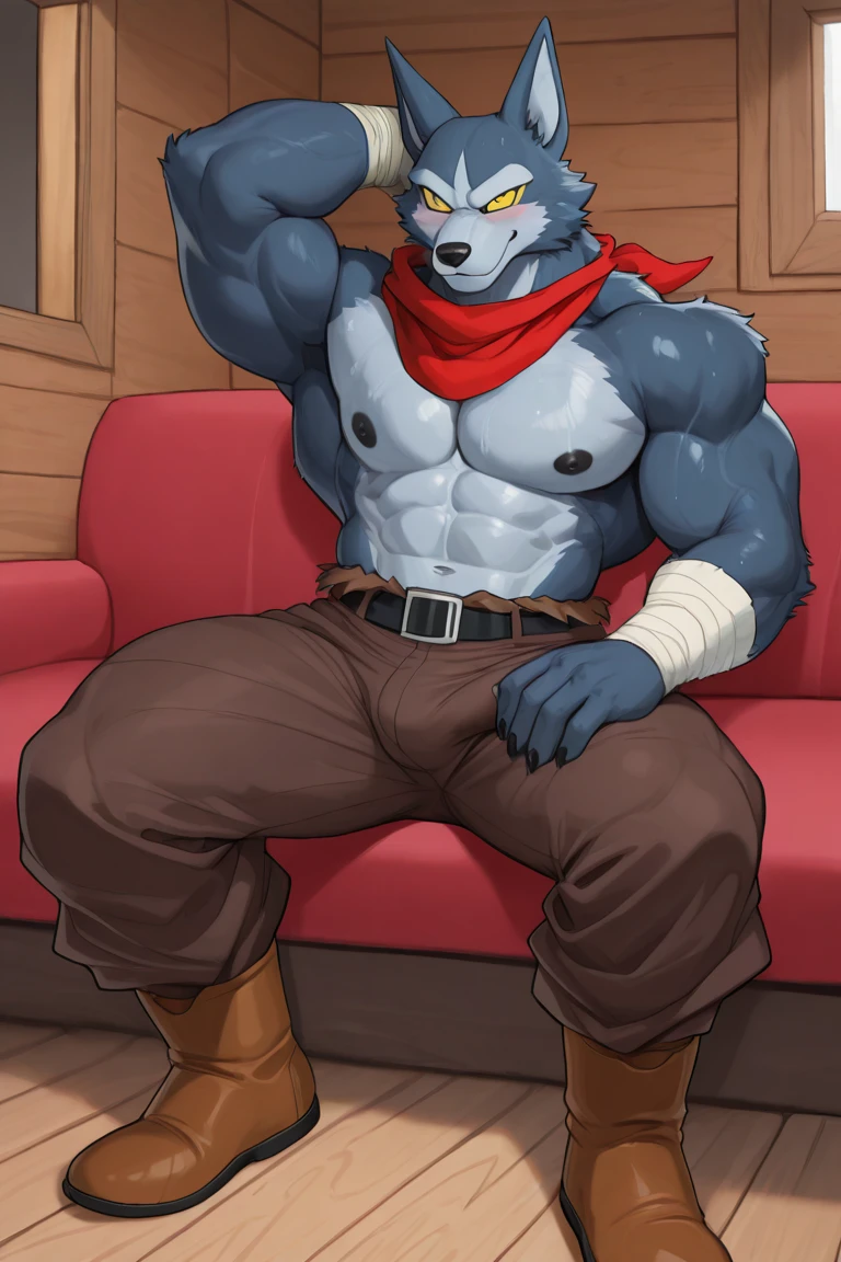 ((Ultra High Quality)), ((masterpiece)), ((Ultra detailed)), ((4k)).
Anthro , Wolf , Handsome , Anthro Wolf , Light Blue Wolf , Light Blue Fur , Short Hair , Black Beard , Handsone , Good Looking , Green Eyes ,(Eyes Details), Middle Ages , Huge Pecs , bodybuilder bulk , chubby Fat , Bulge , Hoodies , Black jeans , Black Gloves , Anal , anal sex , messy cum , Solo , cum in ass , Dildo in ass , cum body, blush , angry , Hairy body