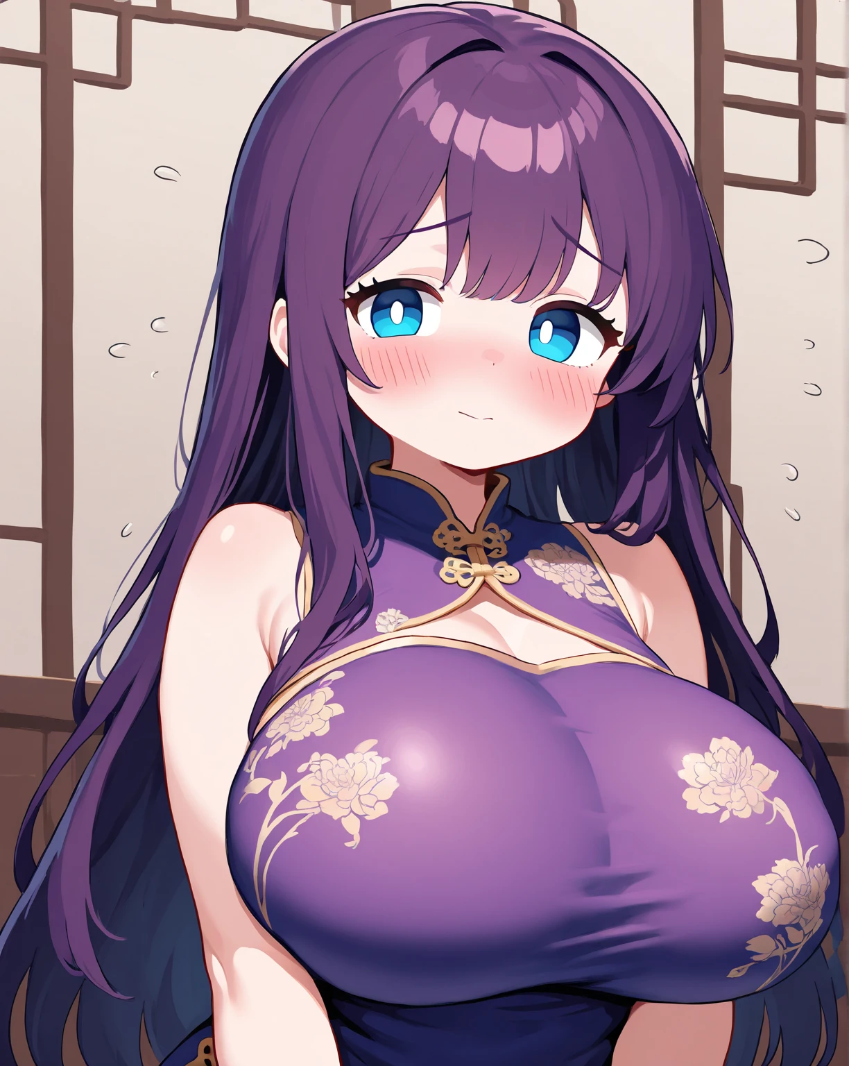 (gigantic_breasts:1.3), nipples, cleavage,( naked:1.2), mature female,
(masterpiece,best quality,8k,beautiful and aesthetic:1.2)
raiden shogun, long hair, braided ponytail,purple eyes,purple hair,hair ornaments
bare shoulders, pleated skirt,