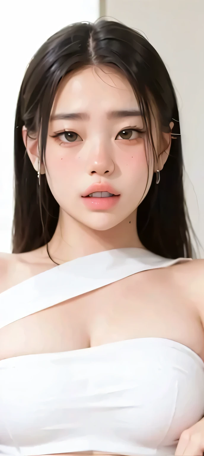 ((NSFW))、masterpiece、最high quality、high quality、best image quality、8K、最High resolution、High resolution、最high quality、Realistic human body with detailed details、Realistic skin in every detail、Realistic face in every detail、Realistic eyes in every detail、Nose realistically reproduced down to the last detail、Realistic lips in every detail、Realistic teeth in every detail、Realistic ears with attention to detail、Realistic hair with detailed details、Realistic chest with attention to detail、Realistic areola with detailed details、Realistic nipples with attention to detail、Realistic arms with attention to detail、Realistic hands with attention to detail、Realistic fingers with attention to detail、(fine hands、thumb1reference4)、((beautiful japanese girl))、(japanese model), (japanese woman)、((18 year old beautiful girl))、(black hair)、(straight hair)、((Upper body))、((Upward beautiful breasts、Medium chest))、(slim style、slender style)、(Full body glossy skin、Fair skin)、((full nude))、Detailed and realistic human body、detailed realistic skin、detailed realistic face、detailed realistic arms、Detailed realistic fingers、Detailed realistic feet、Detailed realistic female breasts、in a dark basement、Stone pavement with an eerie and cold atmosphere、a lot of sweat on the body(full of sweat:1.3), (Realistic male human body with details)、(muscular man)、((multiple men))、((detailed realistic penis))、((Length 30cm、A magnificent penis with a thickness of 6cm))、((Penis with realistic details))、((Semen depicted in detail))、((Detailed realistic cumshot))、((Large amount of semen))、((girl giving dick blowjob))、((Girl holding penis and giving handjob))、((girl with penis in mouth))、(、((Creampied with semen in mouth))、(((spray cum all over the face)))、((The whole hair is slippery with sperm.))、((顔全体にLarge amount of semenが付着))、((胸全体にLarge amount of semenが付着))、((A large amount of sperm adheres to the entire skin))、((非現実的なLarge amount of semenを顔面に浴びる女の子))、((顔全体がLarge amount of semenでドロドロ))、((Upper bodyザーメンまみれの女の子))、extreme close up