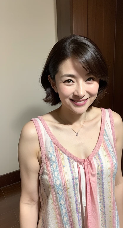 masterpiece, top-quality, full bodyesbian, Solo, bangss, aunty, Saggy udder, nipples stick out, eyebrows visible through hair, gradation hair, Grinning,Staring at the viewer, Strong gaze, a smile, 独奏, flower petals, Fashionable, femele, with a vibrant, outfits, the pose, the front, Colorful, Dynamic, Background with, element, self-assured, expresive, ngel, statement, accessorized, It's bold, captures the attention, titles, stylish, It's catchy, The large, Impressive, moderno, Trendy, focus, lo fashion, ((top-quality、8K分辨率、Master masterpiece、Portrait:1.3)), No shadows on the face, Photorealsitic, 35㎜ film, 1 Japan Woman, Beautie, Wavy Hair, Wrinkles at the corners of the eyes, Plump body, ((bra very、panties on :1.5)) , top-quality, masterpiece, hight resolution, Original, highly detailed wallpaper, Viewer's Perspective, Solo, portlate, (Perfect litthing), 80years old, Mature Woman Body Set, Exposing breasts, showing teeth, Staring at this, Floral background, undergarment, (Mature), Wrinkles at the corners of the eyes, Ultra-realistic, Natural Skin, Natural hair color, {{A MILF}},