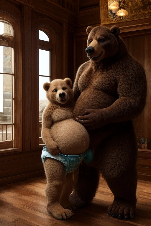 solo, golden retriever, twins, 60 year old male, relieved expressions, three identical heads attached to the same body, golden retriever ears, yellow fur, bald, masculine, three necks, (manly eyes), adult, male, (stylized 3d, by disney, by rembrandt), by pixar:1.1, by dramamine, (overweight, fat, obese), dadbod, bald, beards, stubble, shower background, (nude, small flaccid penis, testicles, navel, male nipples), correct hands, correct anatomy, (ultradetailed, best quality, detailed masterpiece, highly detailed masterpiece, 4k, professional cartoon:1.7), (natural pose, hands on hips:1.3, pissing:1.3)