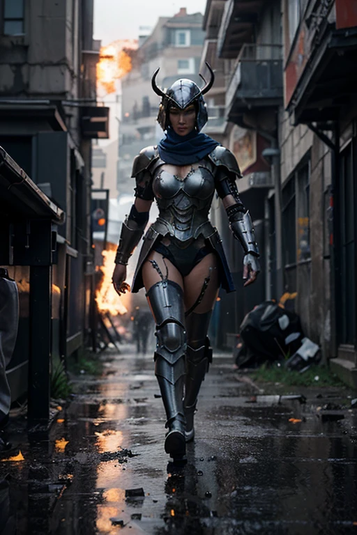 A Female Warrior clad in armory, Carefully crafted to mimic the complex exoskeleton of a cockroach, Fine echoes reveal complex insect anatomy. (armor: Cockroach, Complex details, Cockroach anatomy inspiration, Carefully crafted, Female Warrior)
High quality details, Extremely detailed, Practical, Reality, amazing, Abdominal muscles, gluteus maximus, Pale skin, Textured Skin, Scars on the skin, The skin is dirty, rural, Glyph, Sculpture, Weathered by war, metals, shining, armored