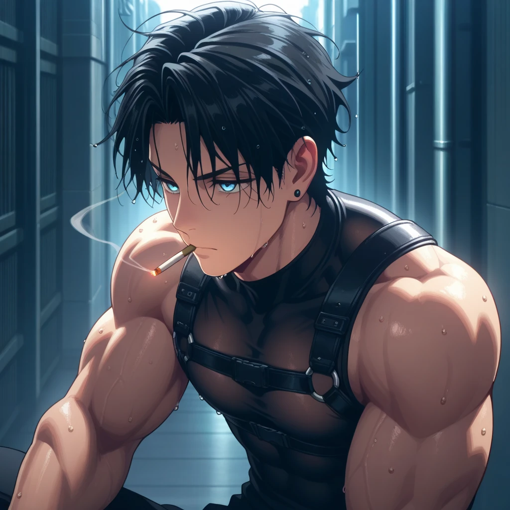 (muste piece, best quality),1boy,1man,,1boy,18 year old boy 1man,Being  in the basement by a pervert,slave,short black hair,black eyes,handsome like a model,jockstrap,Sweat vapor,crying face,face of dislike,crying face,fierce resistance,1boy ,1man,She is made to suck the   deep into her throat.,,open mouth,, face,swallow, in mouth,both hands are tied behind the back,tied up with ropes,What  looks like,,first round,rope,chain,reality, scene, inserted into boy's ,An   tied at the base with a string to prevent .,I can't  and I'm in agony,accurate depiction of the human body,detailed