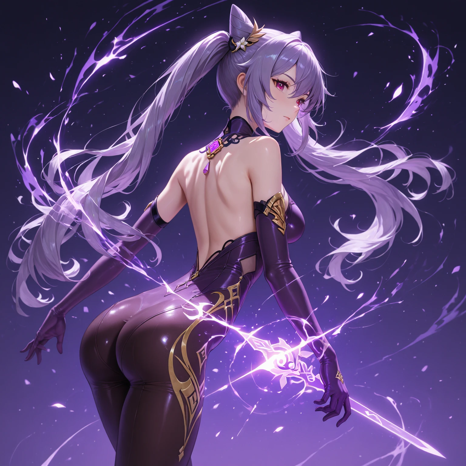 Grey-skinned succubus girl、Pixel art of an anime-style girl with large horns on her head、A girl with a devilish tail、Left and right2Dark purple middle-length hair tied in front of the ears、(((((In front of the left and right ears like the aura of a guillotine2Purple, bushy hair tied in a ponytail)))))、Western fantasy-style evil cult nun outfit、Western fantasy-style female cult priestess outfit、A Western fantasy-style evil cult warrior girl、Very big super busty、Plump lower body、Wearing thigh-high boots、Illustration of the whole body from the side to the feet、Succubus-like revealing clothing、She wears dark purple thigh-length boots.、Smiling expression、((((Gray skin all over))))、He has devil wings on his back