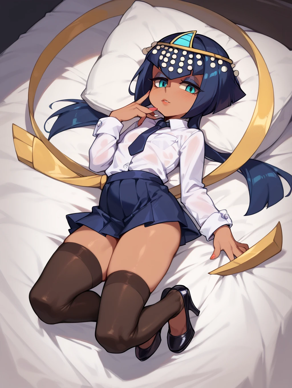 Clear for content,high quality,kayoko(blue archive),in (genshin)raiden shongun's dress