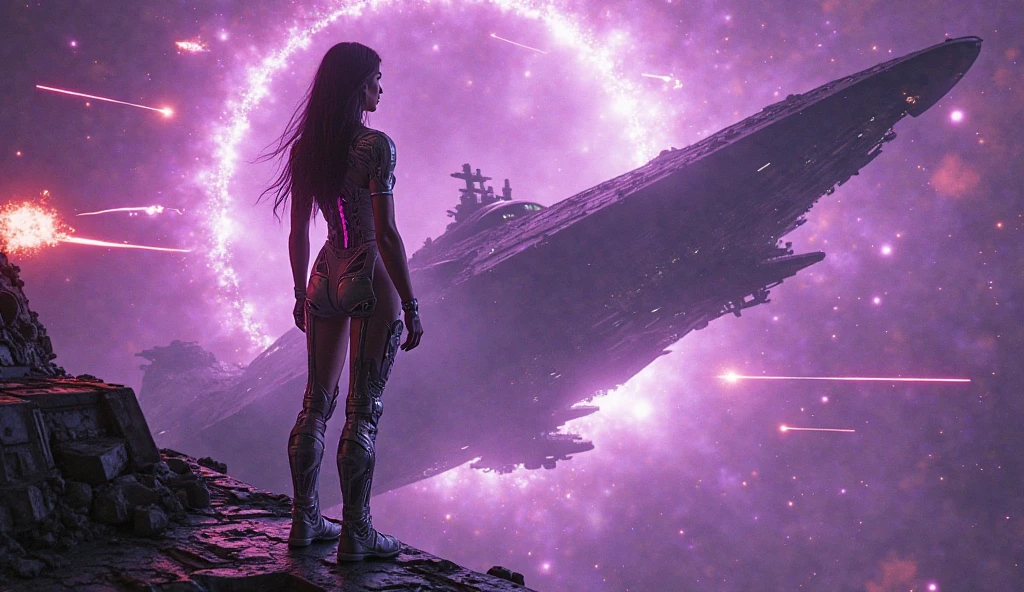 fantastic art, concept art,
4k, masterpiece, best quality, perfect quality, hyper-details, realistic, ultrarealistic, hyper-realistic, perfect composition, correct anatomy, ultrasharp, colorfull, perfect details,
space, nebula, stars, planets, galactics,
in motion, culmination, a beautiful space woman, punk style, detailed body, detailed skin, detailed face, skin texture, pale skin, makeup, colored hair, blue lipstick, thin body, thin legs, large breasts, erotic, starry lighting body, luminescence skin,
hdr, ray tracing, background blur, cinematic, cinematic shadows, cinematic lighting, dramatic, dramatic shadows, dark colors, dark lighting, back-light, edge contrast
