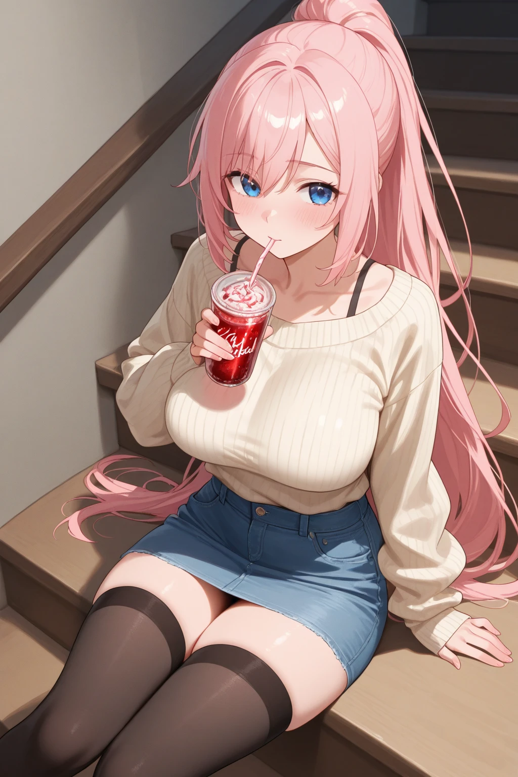 爆乳、Sagging milk、red blush
