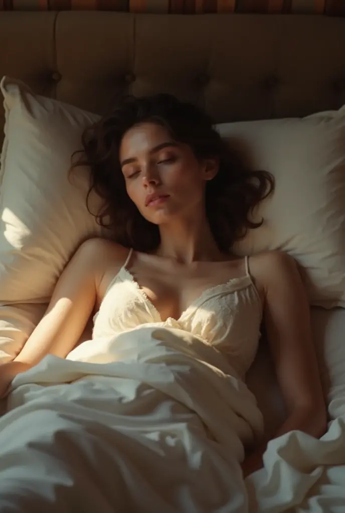 15 year old girl lying in bed masturbating