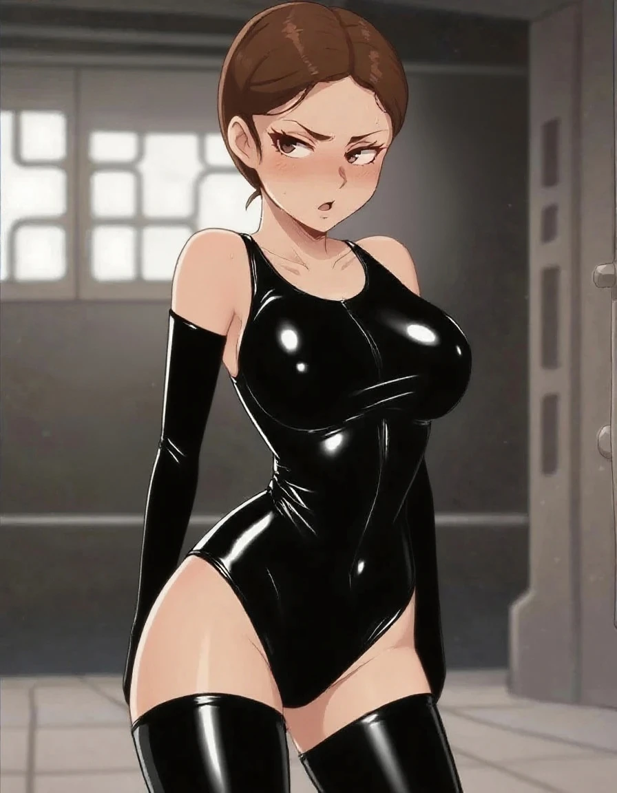 Masterpiece, High Quality, 4K, Beautiful Design, shizuka,hot,latex dress,Glossy, Front View, Award Winning Photo, Highly Detailed, Amazing, Fine Details, Absurd, (Photorealistic: 1.5), (Sharp Focus), 1 Girl , full body, solo, highly detailed woman, highly detailed eyes and face, expressive facial expressions, (smiling seductively), plump lips, top quality, perfect hourglass figure, sexy navel, viewer looking, facing the viewer, 4k, blue eyes, oriental dancer costume, wearing flashy jewelry, jewelry all over the body, VIII century Baghdad background, incomplete and uneven Irregular skin, veins, detailed skin folds, pores,