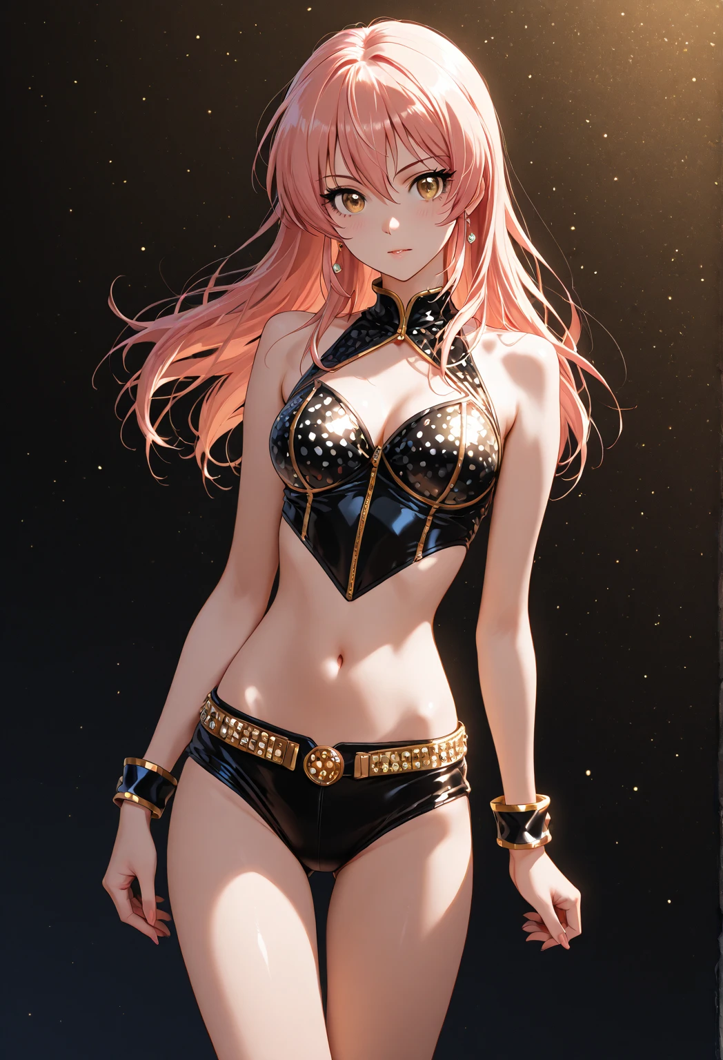 A superheroine wearing skimpy outfit, sleeveless, long hair, flying, wielding daggers, no cape, no mask, dynamic pose, 3d, (8k), detailed texture,(hyperdetailed), (photo realistic), cinematic light, cinematic action, highly detailed, realistic, Isometric, full body, in frame, driven expression, dark theme, (extremely detailed eyes), detailed symmetric realistic face, extremely detailed natural texture, masterpiece, extremely detailed, amazing, fine detail, rich colors, hyper realistic lifelike texture, dramatic lighting, unreal engine, trending on art station, photo realistic, RAW photo, high quality, high res, sharp focus, extremely detailed, cinematic lighting, 8k, high definition, cinematic, neoprene, unreal engine 5, ultra sharp focus