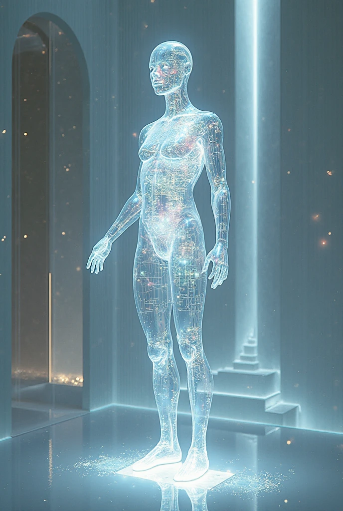 Theme: The Witch	and the sun 1.	Design Aesthetic: Futuristic, clean, and cutting-edge	2.	Color Scheme: Electric blues, silver, and white	3.	3D Elements: Abstract rendition of a Leonardo da Vinci sketch (like the Vitruvian Man), but modernized to look like AI circuitry.	4.	3D Elements: Create a 3D visual of a ‘brain’ or ‘neural network’ integrated subtly into the background or as an orbiting element.	5.	Digital Specials: Animated sparks or lighting effects to emphasize the AI and technology aspect. 6. Quality : 32k resolution, best quality