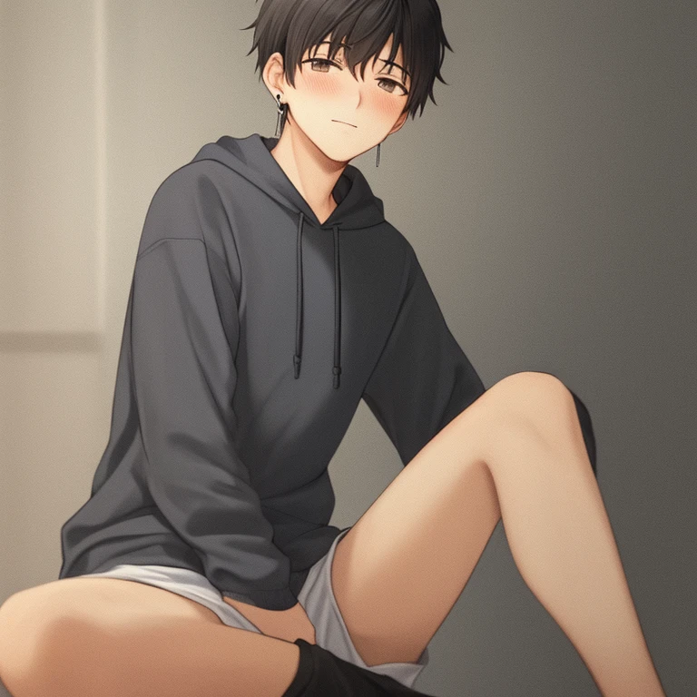((best quality)), ((master part)), (circunstanciado), menino adolescente de 17 anos, jovem, rosto perfeito,fortinho, barriga tanquinho, pelo nas axilas,  no quarto, pelado sem roupas, com penis duro, bunda de frente