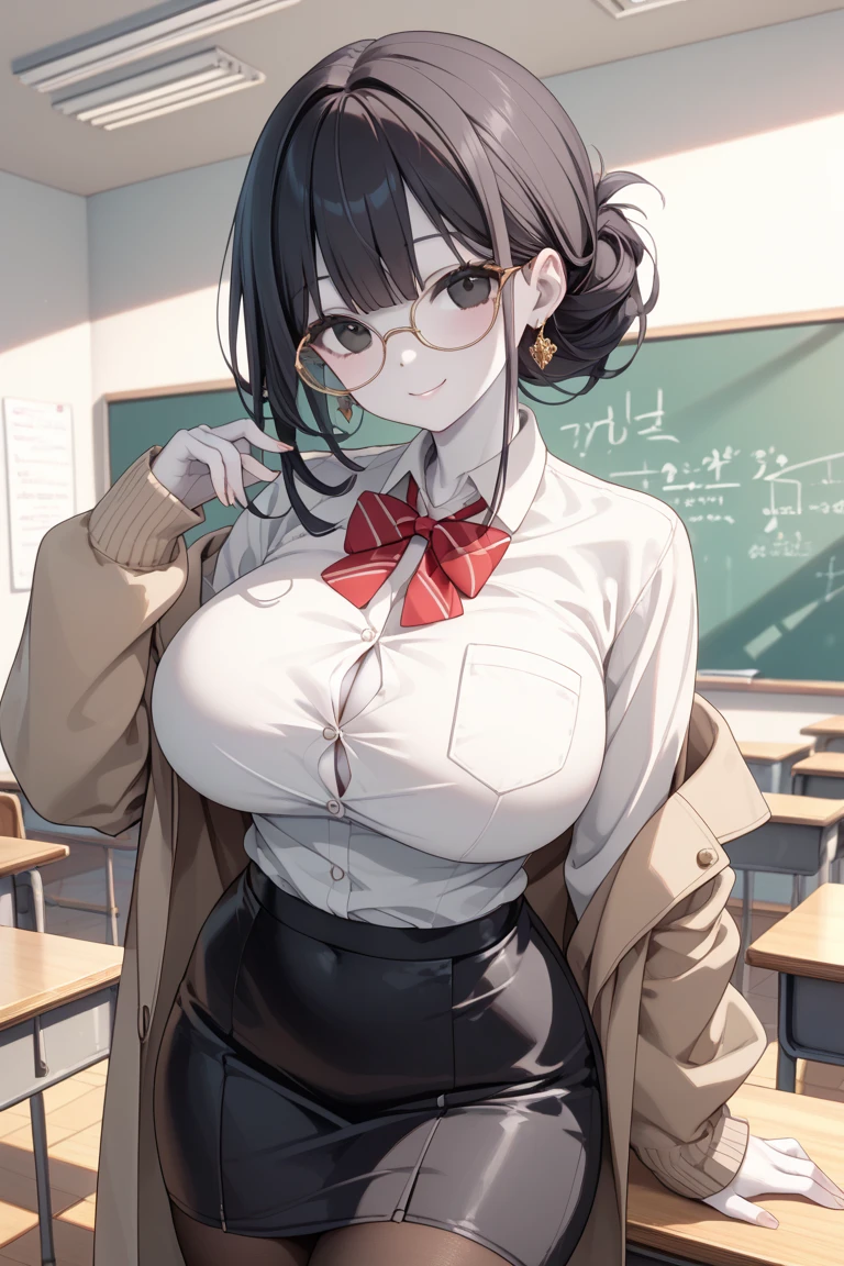 Teacher leaves clothes