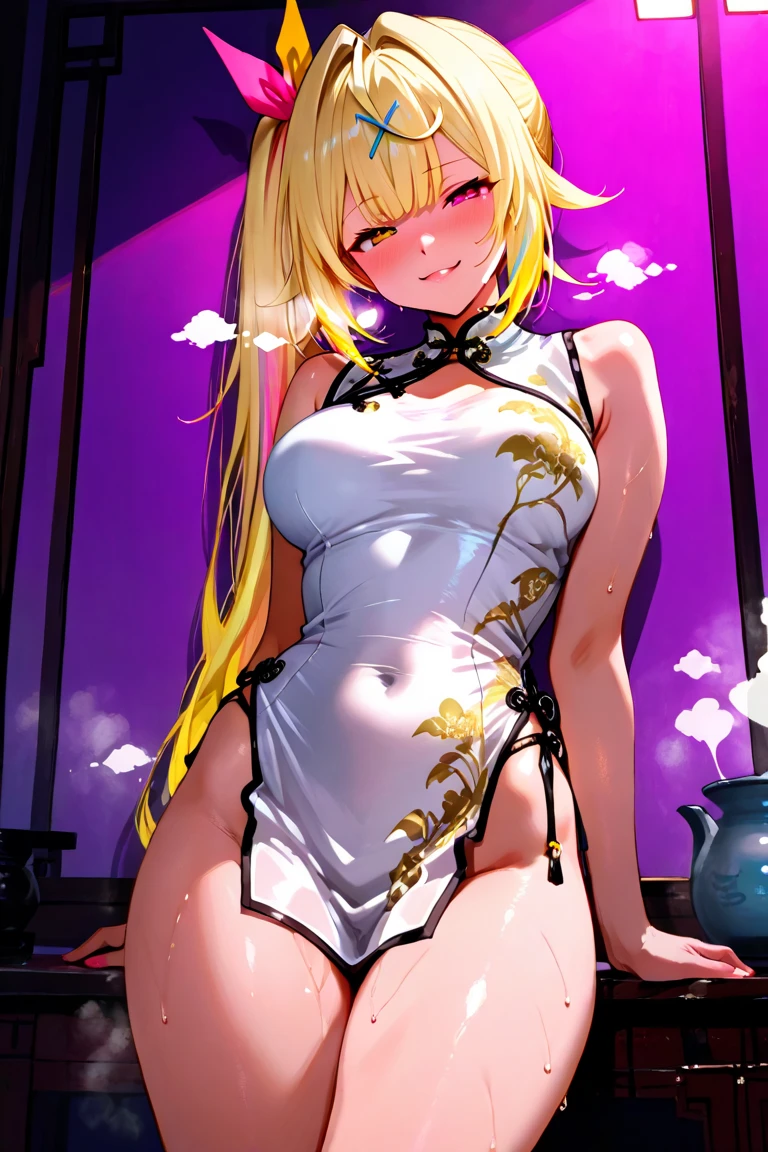 ((Finest quality)),(超A high resolution),(Ultra-detailed細),(Meticulous portrayal),((the most picturesque works of art),Ultra-Precision Art,The art of astounding depiction,Fantasyart:1.5, ((((Beautiful flowers々:1.5))), ((Body eroded by flowers:1.3)),Glamorous body:1.3,fancy background effects、​masterpiece、Fancy details、(NSFW 1.1), ((1girl in)), ((masutepiece)), ((Highly detailed:1.3)), In crystal clear water,beautiful woman entering the lake, ((long yellow hair)), Wet hair, Wearing a light transparent dress, clothed bathing, steam, (colors floating in water々Nahana:1.8), Early morning light, Ivory Gold AI, windows, Crepscular lighting, 、Lace sheer underwear、very very gigantic boobs、Transparent pink nipples、Transparent pink areola、lace and string shorts.、princess carry,Sexy lingerie with lace and strings,See-through sexy lingerie,Transparent lingerie、translucent  dress、pearlsescent、pearls、Sexy Harness、Sexy garter belt、Sexy Stockings、Well equipped,intimate, rose garden、Multicolored roses、lake with floating roses、Lying down、Open legs、Spread your legs、Open thighs、Immersion in water、Wet body、splash water、ゴージャスNahanaの装飾、大きNahana、stylish hair、Moon, lantern, Night, Solo, playing in the water, Water, hair flower, flower, Outdoors, skyporn, full Moon, Rain, lantern, wet clothes, skyporn, wet hair (((masutepiece),(the Extremely Detailed CG Unity 8K Wallpapers),Best Quality,Cinematic lighting,Detailed background,Beautiful detailed eyes,Bright pupils, (extremely delicate and beautiful),(Beautiful and detailed eyes description)， Ultra-detailed,masutepiece,)),((Yellow eyes))、