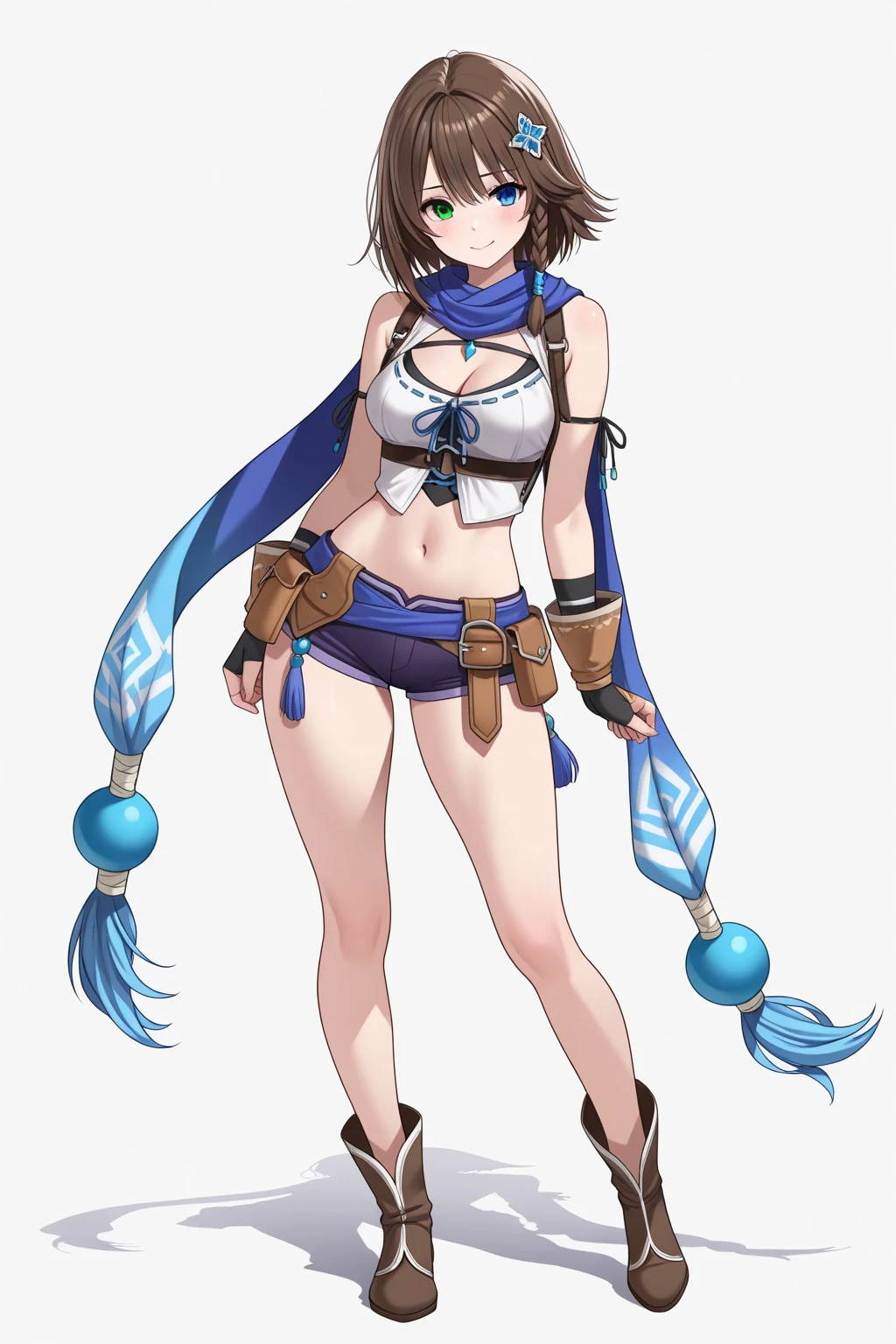 full body, whole body. 1solo (girl). slave fighter, loincloth standing, hands on hips