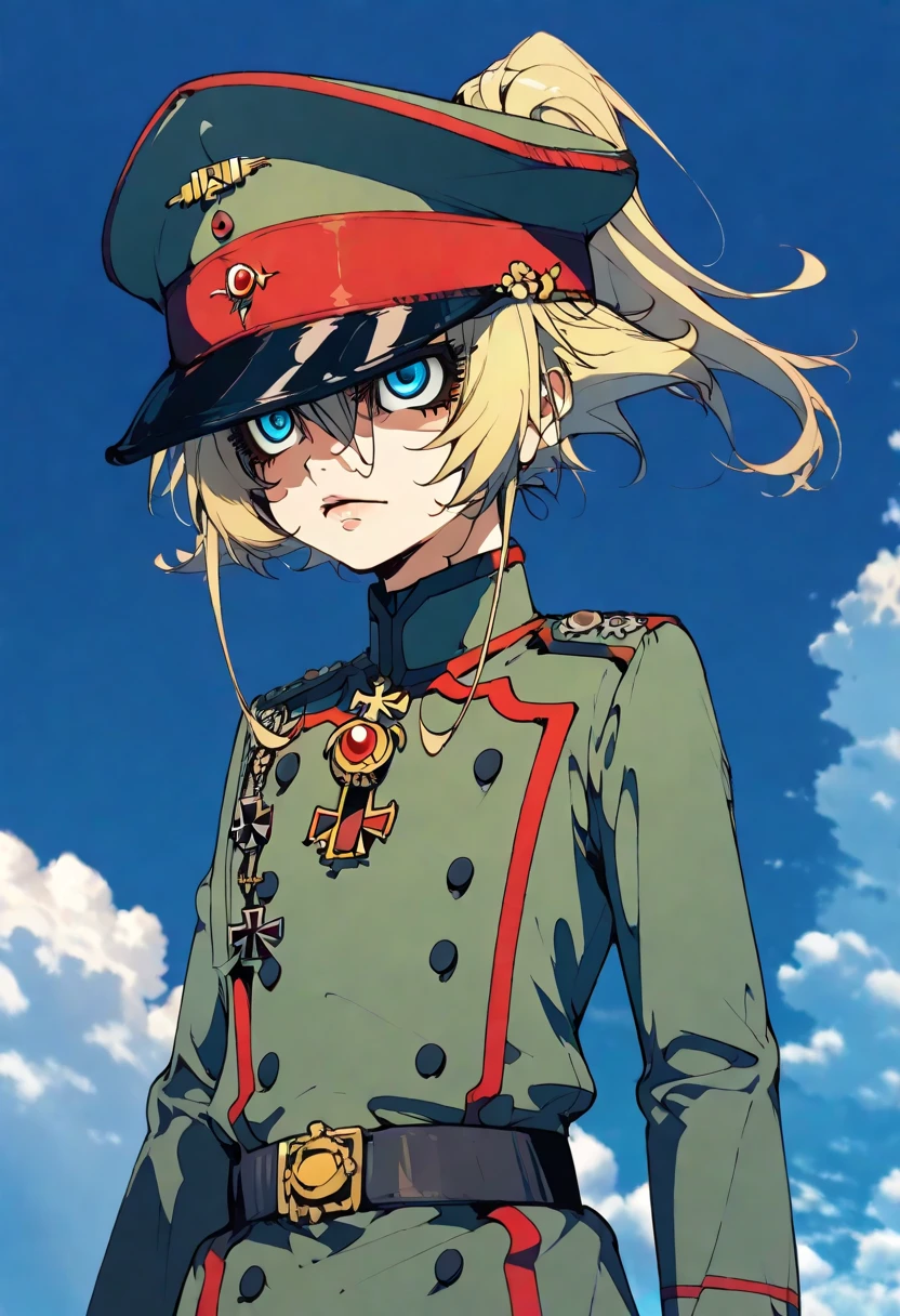 Youjo Senki <lora:youjo_senki:1>, detailed background, masterpiece, best quality, high quality, absurdes