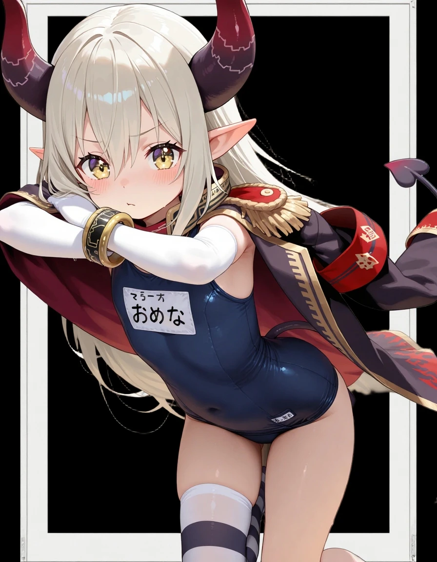 1girll, 独奏， Red Eyes，white haired god，Long grey hair，head gear，Best Shadow, shallowdepthoffield, stunningly beautiful girl, Petite, Delicate, beautiful attractive face, masutepiece, Best Quality,Sprinkle with artistic loli,(((NSFW))),Spread your legs apart、low angles、Putting out the chest、Show your lower body、