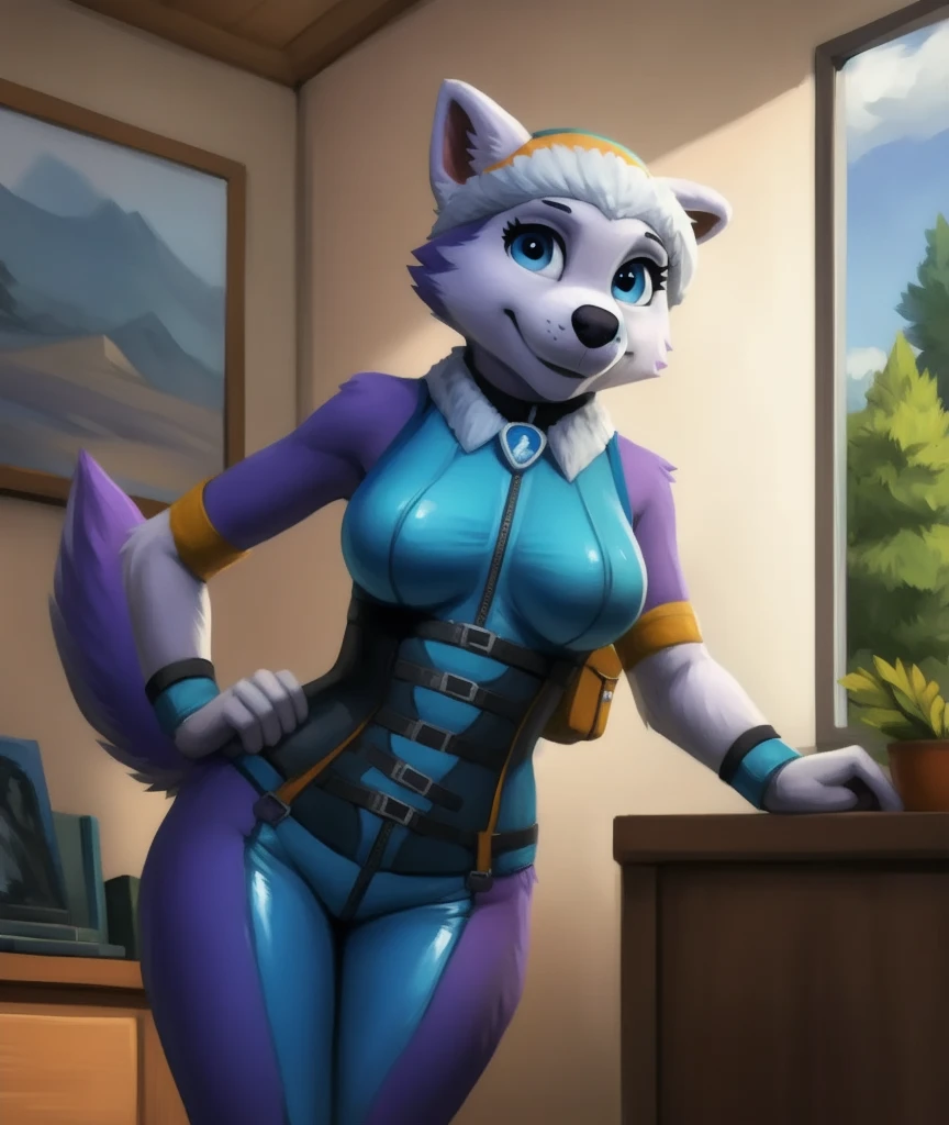 mejor calidad, obra maestra, solo, 1 chica,  judyhopps, uniforme de policia, abdominales marcados, torso desnudo, grandes tetas, big biceps, 