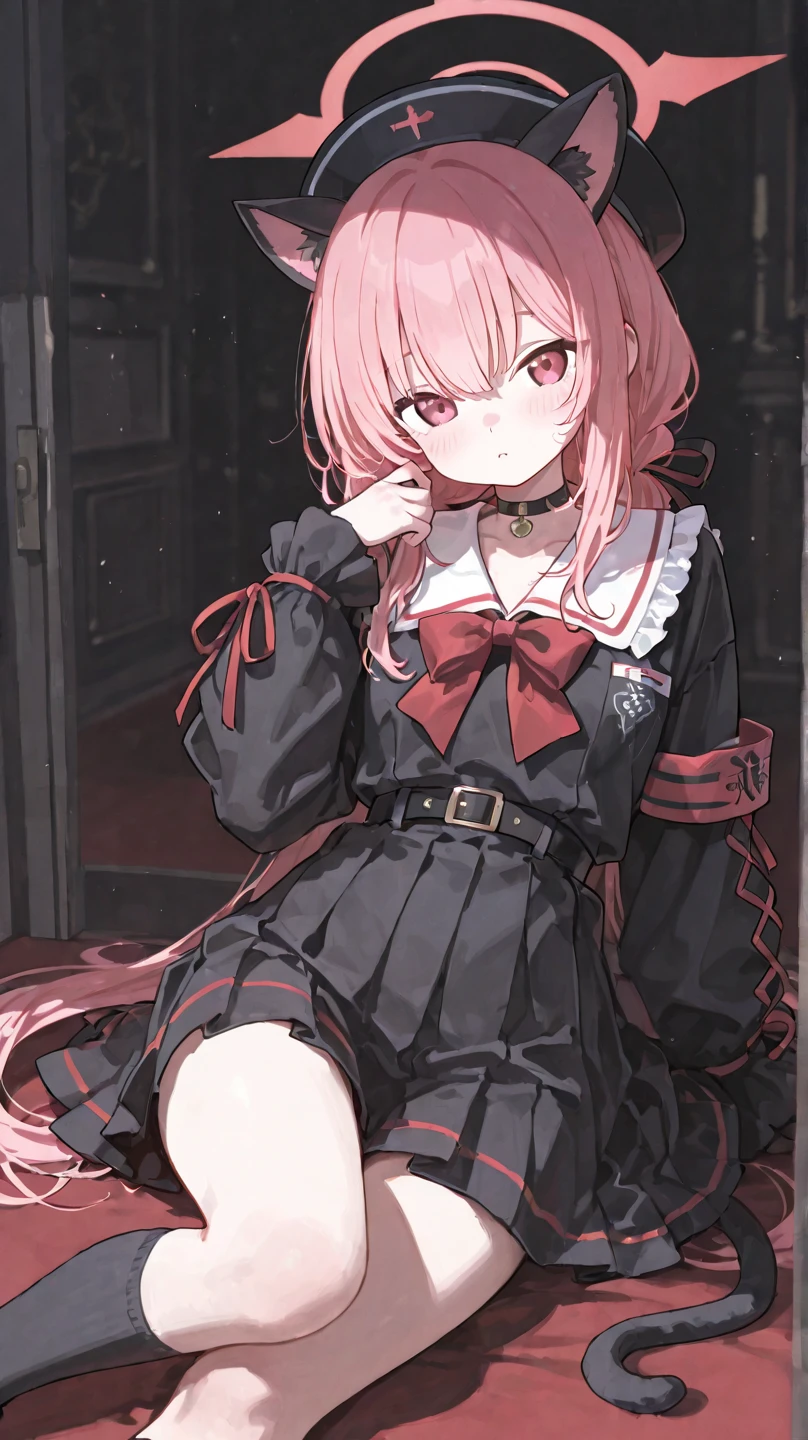 retinas, masutepiece, ccurate, Anatomically correct, Textured skin, Super detail, High details, High quality, awardwinning, Best quality, A high resolution, Close up of girl in 8k dress and shirt, loose coat collar sailor uniform, thin head,Magical school student uniform, japanese girl school uniform, , Cute dress, katelynn mini cute style, dressed with long fluent clothes, school uniform, magic school uniform, Black and white clothes, trendy dress, school girl in gothic dress, black quick, elegant clothes,((small tits,Thin leg,skinny thigh)),Slim figure,extremely detailed eye and face、beatiful detailed eyes,Beautiful skins,finedetail、Very smooth hair，detailed hairs，Very fine hair，Young and shiny hair，(Knee-length skirt:1.7),((skirt rift:1.6)),1girl in,small tits,Thin leg,独奏,Wearing underwear,petty face,Realistic Facial Expression,(Face the feelings:1.6),Enchanted,Nasty look,(O-shaped face:1.4),Functional,Milky skin,Soft lips,RAW photo,loving expression,Shyness,Longing for love,Sexual attraction of girls,Sexy smell,Makeup，low brow、Whitening effect，Soft lighting，Suitable for the student's background，