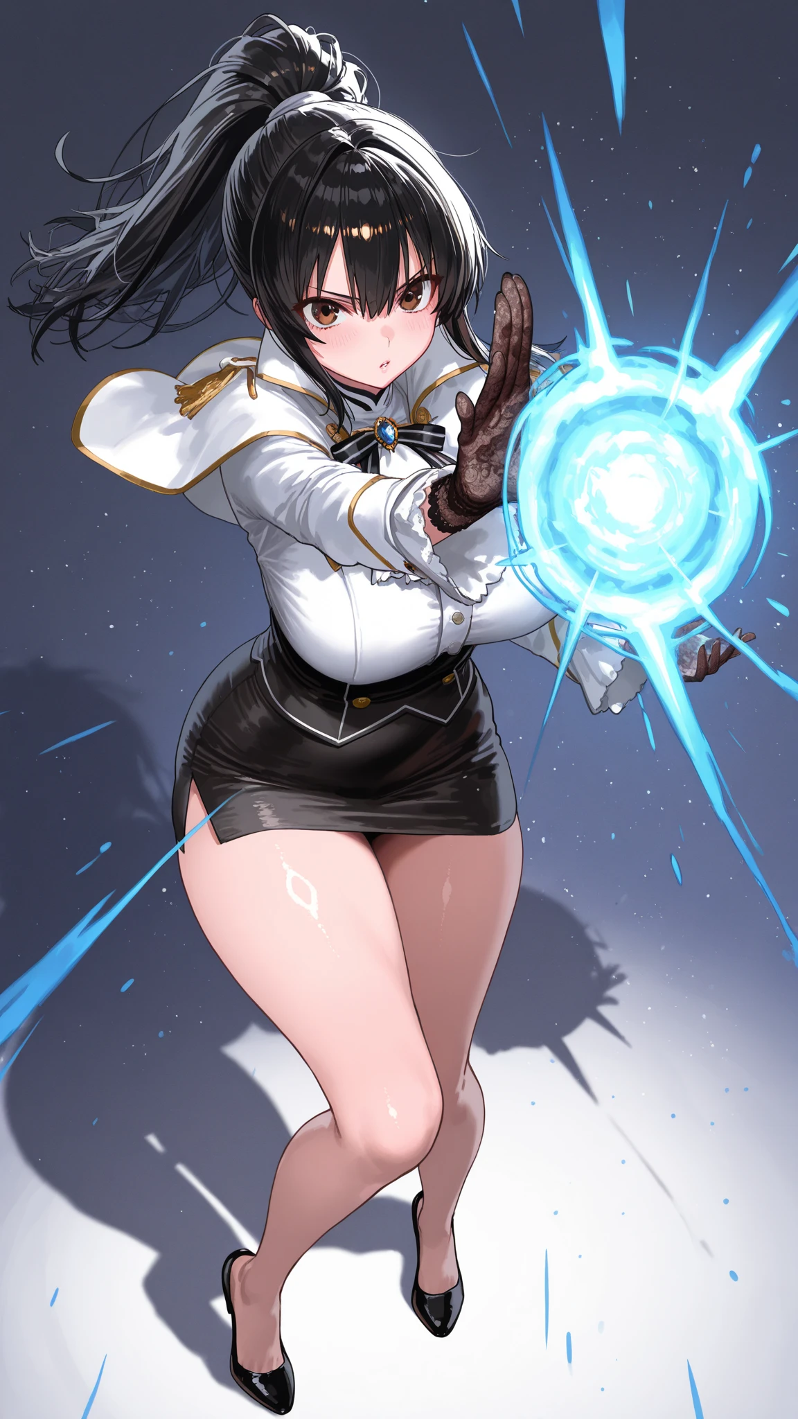 （Very delicate and beautiful：1.2）super model,,Beautiful breasts,voluptuous,【bike shorts】,,【3girls】,,Highest quality, High resolution, 8k,mini skirt,Japanese Lolita,knife,Blue Flame.magic circle