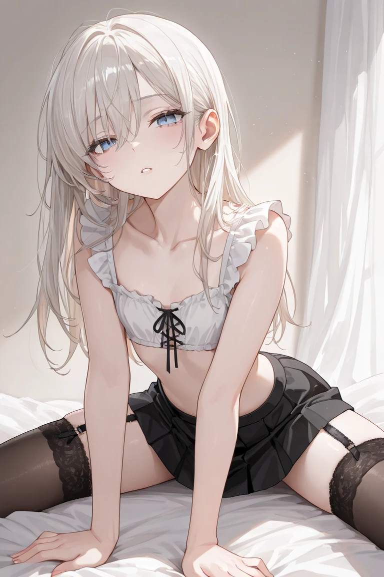 Replace her clothes with a lingerie, maker her show a little more of her body skin