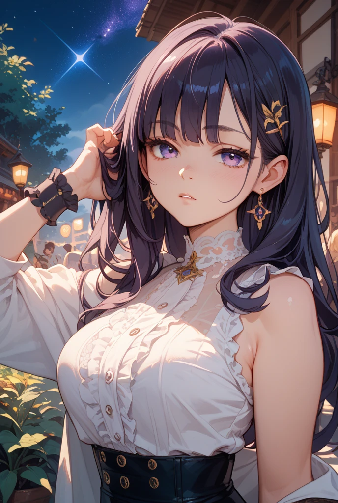 best quality, masterpiece, highres, 1girl,china dress,hair ornament,necklace, jewelry,Beautiful face,upon_body, tyndall effect,photorealistic, dark studio, rim lighting, two tone lighting,(high detailed skin:1.2), 8k uhd, dslr, soft lighting, high quality, volumetric lighting, candid, Photograph, high resolution, 4k, 8k, Bokeh, jenya.d