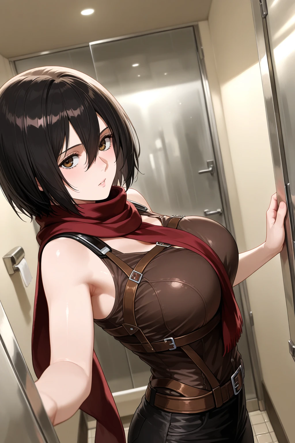 (NSFW).((POV))(masutepiece:1.2,Best Quality:1,2,8K Wallpaper,)((reallistic))(perfect chest)Dynamic lighting,absurderes, perfect anatomia, Background blur.Deep subject depth.1girl in, Solo, (cute little.smirking mischievously),placket:1.3.((frombelow:0.2.Frontal view.Right in front of me,to stand)).Looking at Viewer,( Short hair,head band,Navel,Sleeveless,turtle neck,Brown eyes,sleeveless turtleneck,breasts,Smile,gloves,croptop,Brown hair,Shorts,Midriff,Sweaters,open fly,Fingerless gloves,Ribbed sweater,Yuffie_Kisaragi_01 Girls,underboob ,day.plein air)(((breast apart, Show me your breasts,upper bod,Normal breasts:1.5)))(())(Slimed:1,5)(Puffy nipple:1,5)Abs 0.8,((Lower grade))((Rocket chest:1,5))((Lifting shirt, lifted by self))(())
