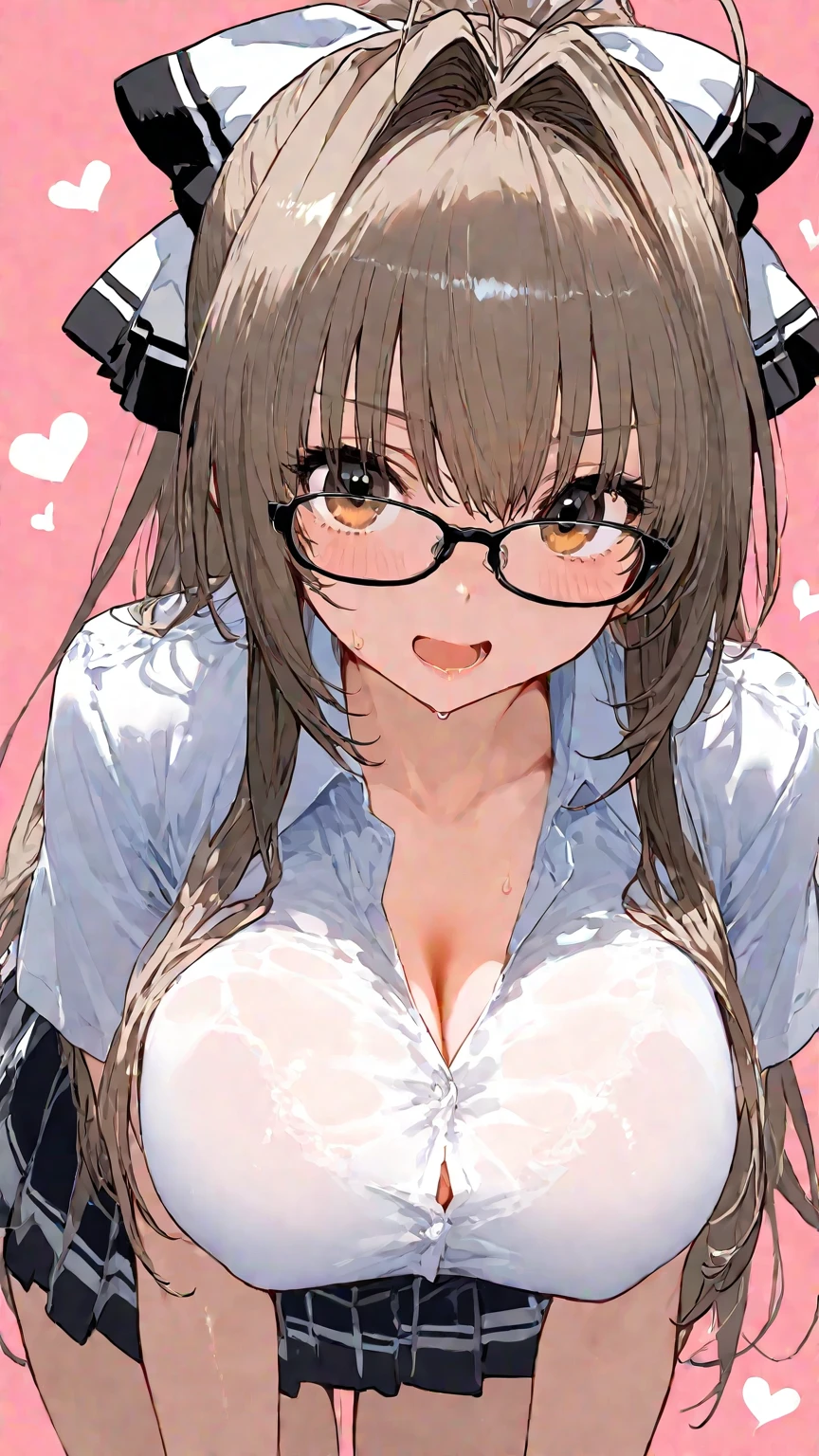 (masterpiece:1.4), (highest quality:1.3), (high resolution:1.2), Perfect Anatomy, Well-formed face,Accurate depiction,Precise depiction,Beautiful depiction,(Rui々Shishi Body:1.1), (Healthy Body:1.1),(Shiny Hair:1.2), Well-formed face, Glassesをかけた, Glasses, Face, Lewd smile, Large Breasts,Big Breasts, Big Tits, Tight waist,Well-balanced body, Flexible legs, Flexible fingers, Ponytail, 1girl, 1 girl, Clothes stuck with sweat, Erect nipples covered by clothes, With clothes on, In underwear, negligee, (baby doll:1.2), Sexy Lingerie, Lace panties, Shift panties, see-through, See-through clothes, Pink clothes, panty a side, vaginal sex, Sex, insert, rape, Normal position, Put your arms between your legs, Opening the pussy with fingers, spreading pussy,spread pussy, Open up, Precision, Precision Pussy,Pink pussy, Beautiful Pussy, Love juice dripping pussy, Beautiful genitalia, clitoris, 勃起したclitoris, (girl trembling with sexual climax:1.3), Open your mouth wide,Right hand near face, Gesture with right hand, Blowjob gestures, handjob gesture, Fellatio imitation, Negotiating a blowjob, Paid dating, aid communication, prostitution, Inside the car, Assistant seat, カーSex, nsfw,