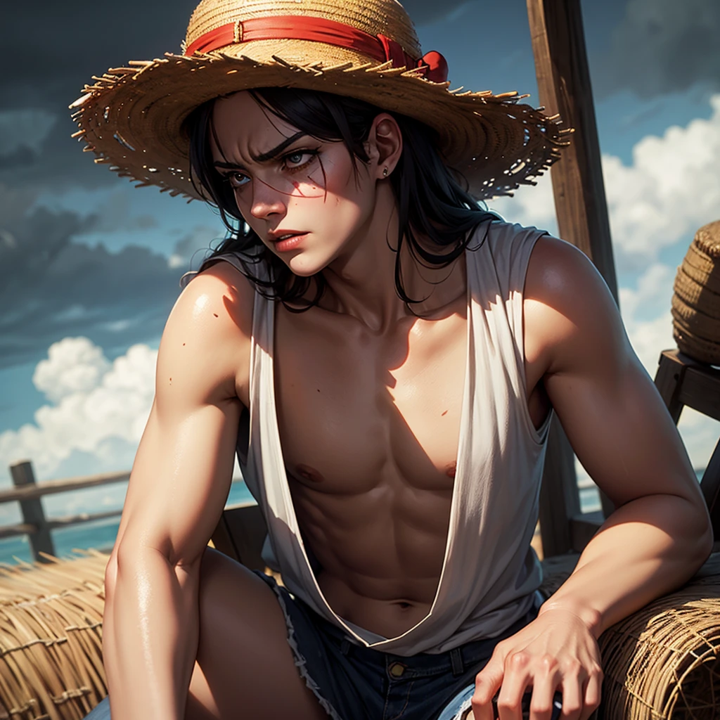 Blue monkey d luffy