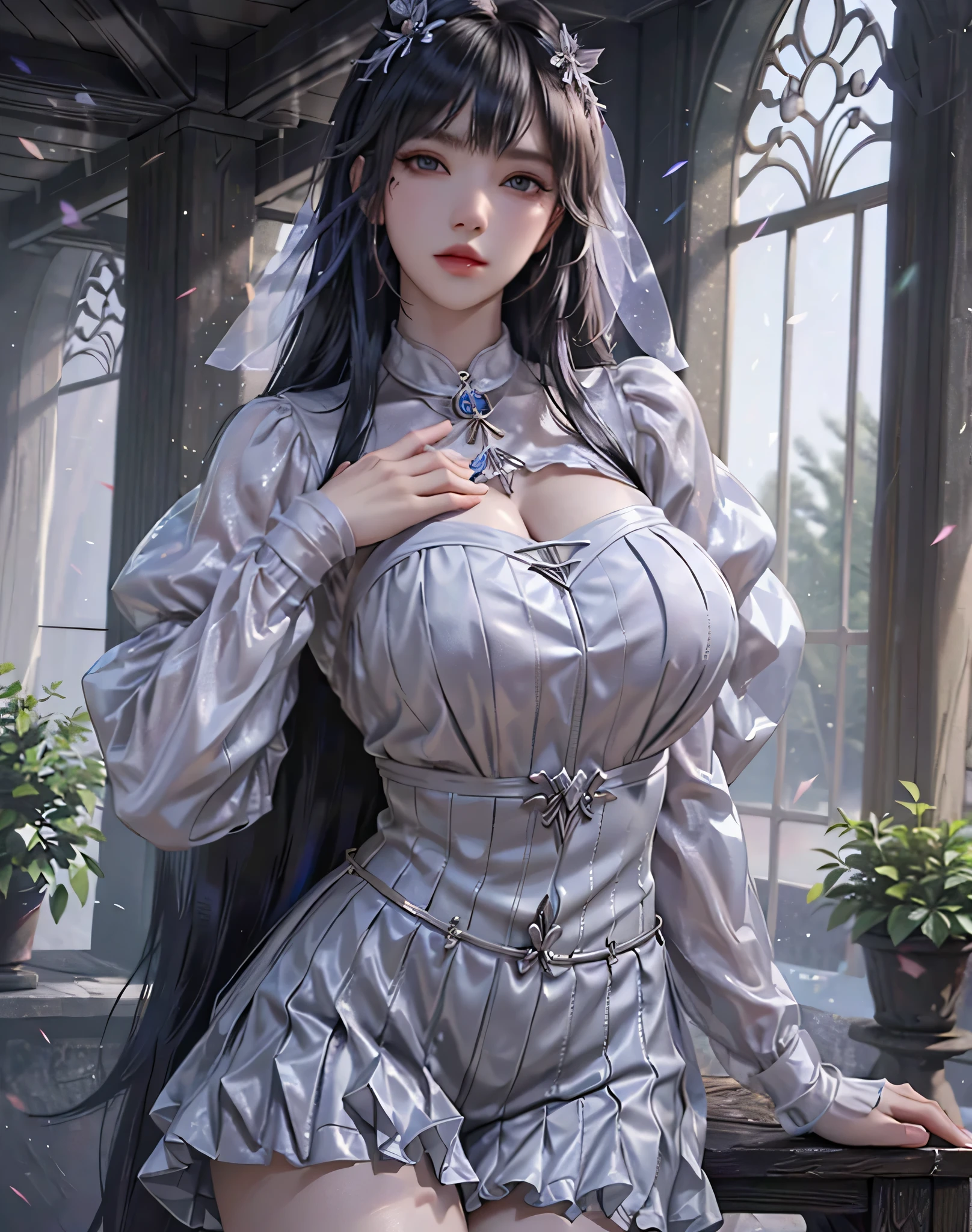 milf, mature female, busty, huge boobs, huge breasts, hentai, high detail, close up, symmetrical, high quality, absurdres, high res, ultrasharp, 8K, masterpiece, extreme attention to detail, perfect face,Realistic, (masterpiece, top quality, best quality,) very detailed, most detailed, (1woman:1.3), nsfw, smile, red lips, a woman in red victorian era ball gown, kate beckinsale face, long hair, nipples, nipple, pointy nipple,