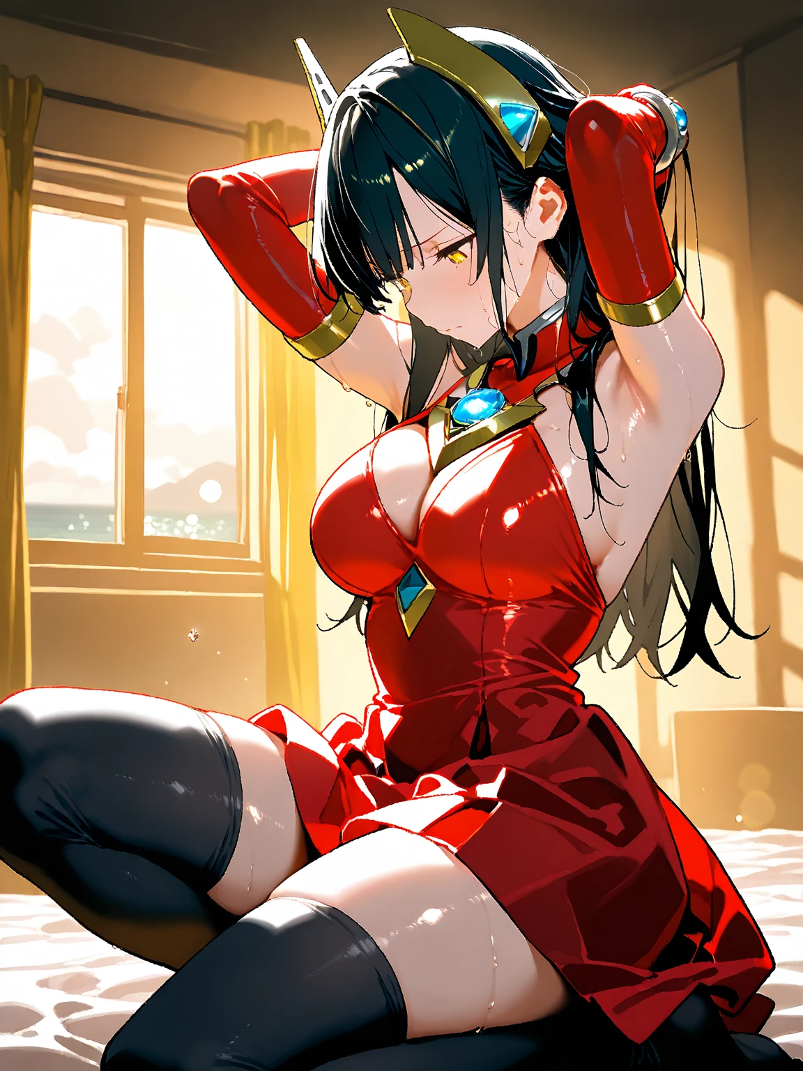 (masterpiece:1.4),(Highest quality:1.4),(Absurd:1.4), nsfw, (pubic hair), vaginale, Sex, spread pussy, Mai Shiranui, tits, Nipples