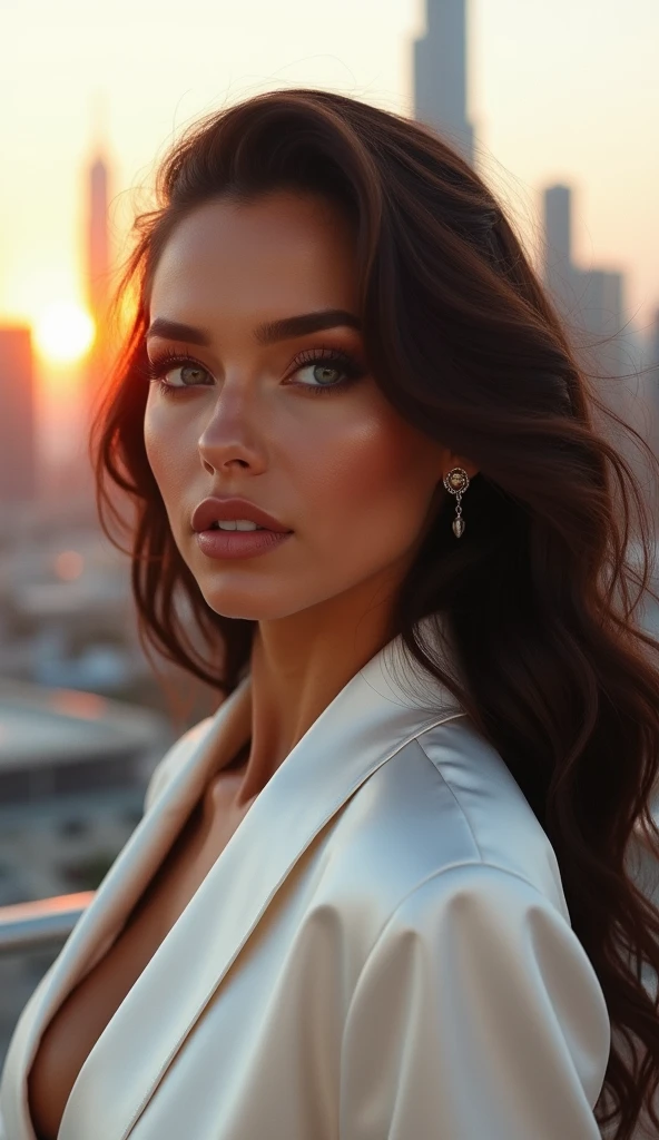 a photo of the beautiful Monica Bellucci, wearing red lipstick, (long hair), sexy red latex dress, full body, sunset, the city of Milan in the background, style of (Steve McCurry), Nikon Z FX device, EF 70mm lens, cinematic lighting, studio context, long exposure style, long shot type, vibrant color scene, photorealistic, intrinsic, beautiful face, ultra-detailed face, perfect body, whole body, flawless, realistic, highly detailed, art station, trend, masterpiece, realistic face, realistic skin, detailed eyes, great art, render ultra realistic n-9, 4K, 8K, 16K, 20K, HDR, UHD, 64K, perfect lighting, studio lighting, photorealistic, hyper realistic, symmetrical face, unreal engine, bokeh, high resolution scanning, professional photography
