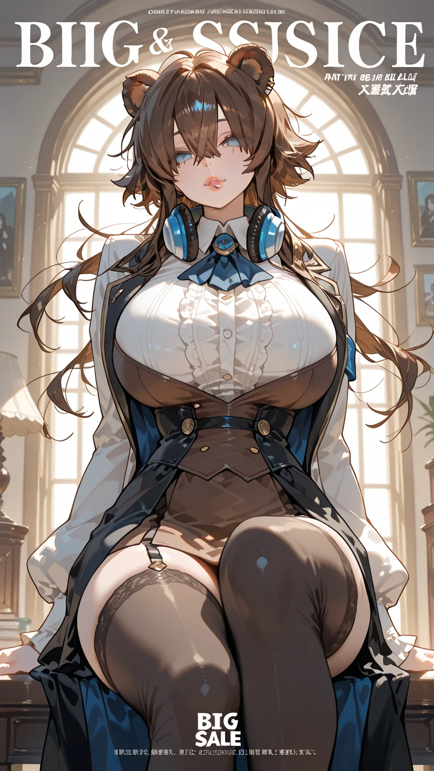 "((short steampunk corse)),((Mexicana peliroja, white skin)),((Twintail)),(1solo),(1 girl view),full_body, 1 girl view,female, young, 17 years old, 70% nude, (long hair), ((red-light brown hair)), snowflakesdetailed cute anime face, ((pointy_ears, seductive pose, flirty with one eye closed)), (((medium_breasts, firm breasts))), (green-brown ligth eyes), random angle)":(all realistic intricate details)