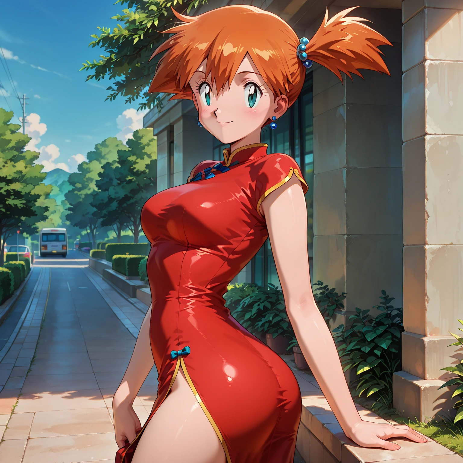 8k, hight_quality, best quality, guerudo_girl, armpits, preteenage_9_yearsold, redhair, 1girl, yellow_eyes, (loli_girl), big_legs, large_socks_thighs, shotrs_dress, big_hips, standup, smile_red_lips.