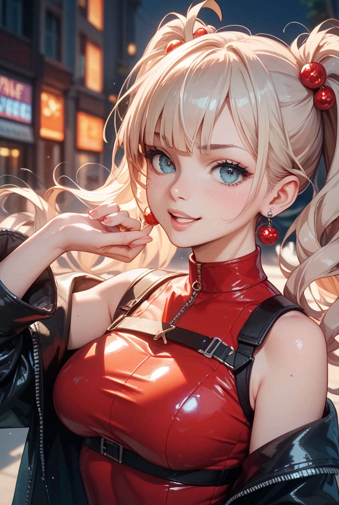 "(masterpiece, CGI:1.4),(8k RAW photo, best quality, masterpiece:1.2) ultra-detailed official art, photo-realistic:1.37, upper body shot, DC harley quinn, beautiful blonde, green eyes, film grain, action pose",perfecteyes